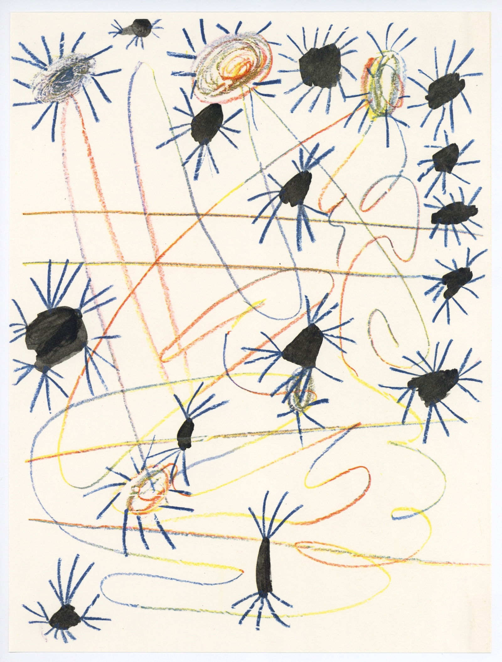 Pablo Picasso lithograph for Verve, 1951: Title: Pablo Picasso lithograph for Verve, 1951 Description: Medium: lithograph (after the drawing). Printed in 1951, this composition was executed by Picasso for the back cover of Verve (volume VII,