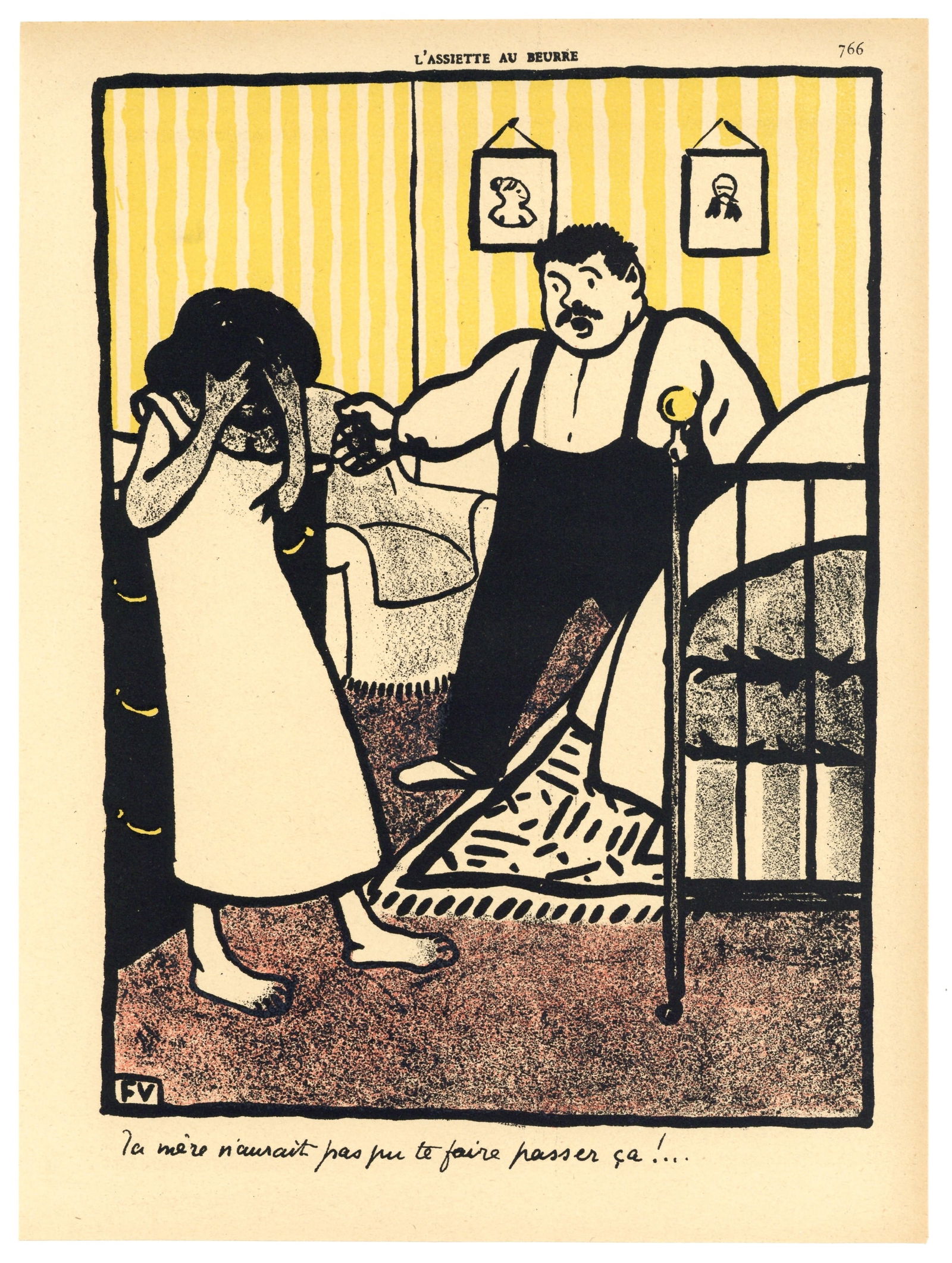 Felix Vallotton original lithograph "Crimes et Chatiments": Title: Felix Vallotton original lithograph "Crimes et Chatiments" Description: Medium: original lithograph. Printed in Paris in 1902 for the special Felix Vallotton issue of L'Assiette au Beurre on