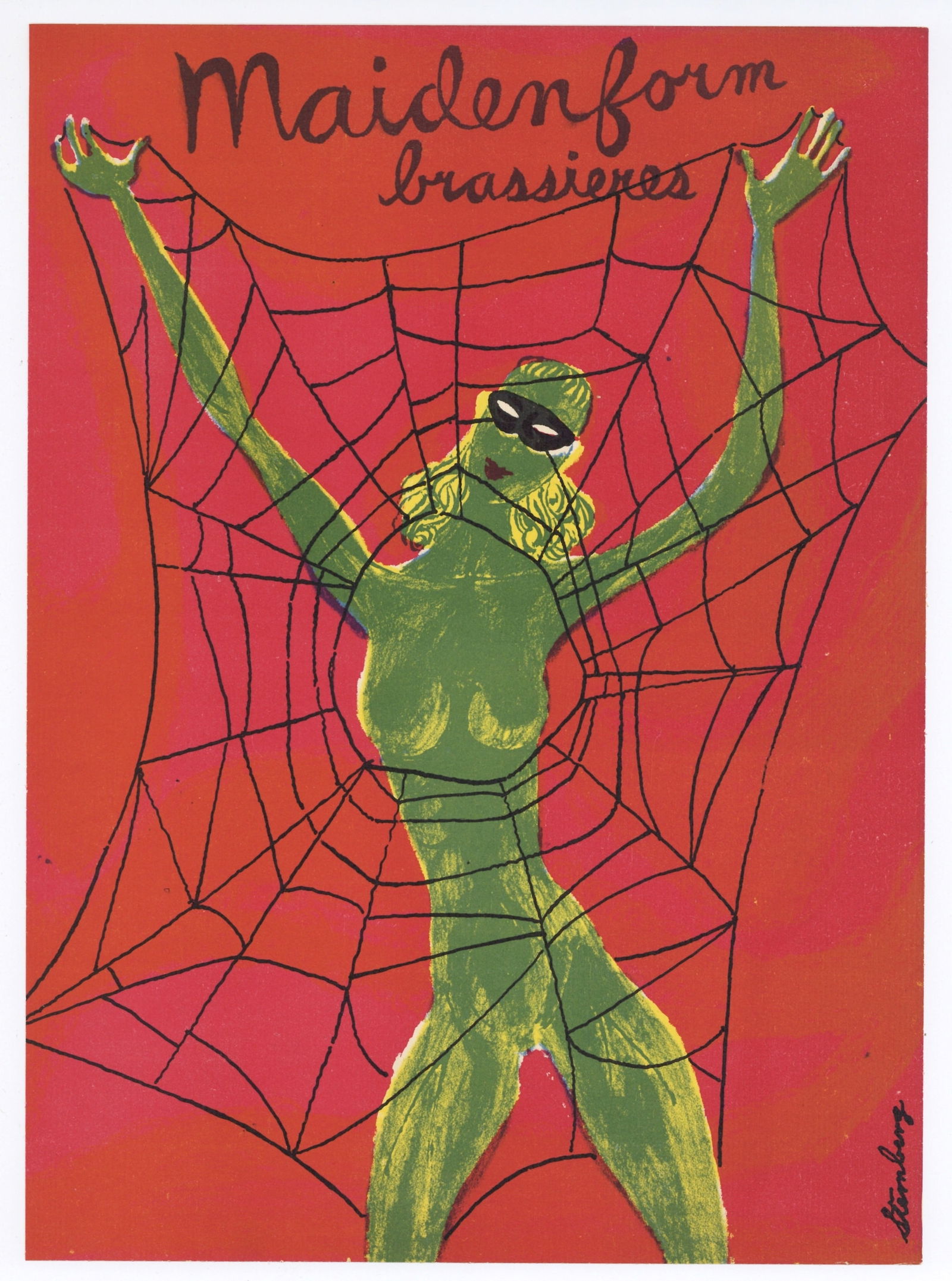 Harry Sternberg original lithograph: Title: Harry Sternberg original lithograph Description: Medium: original lithograph. This lithograph is from the 1951 "Improvisations" portfolio, published by the Artists Equity Association of New