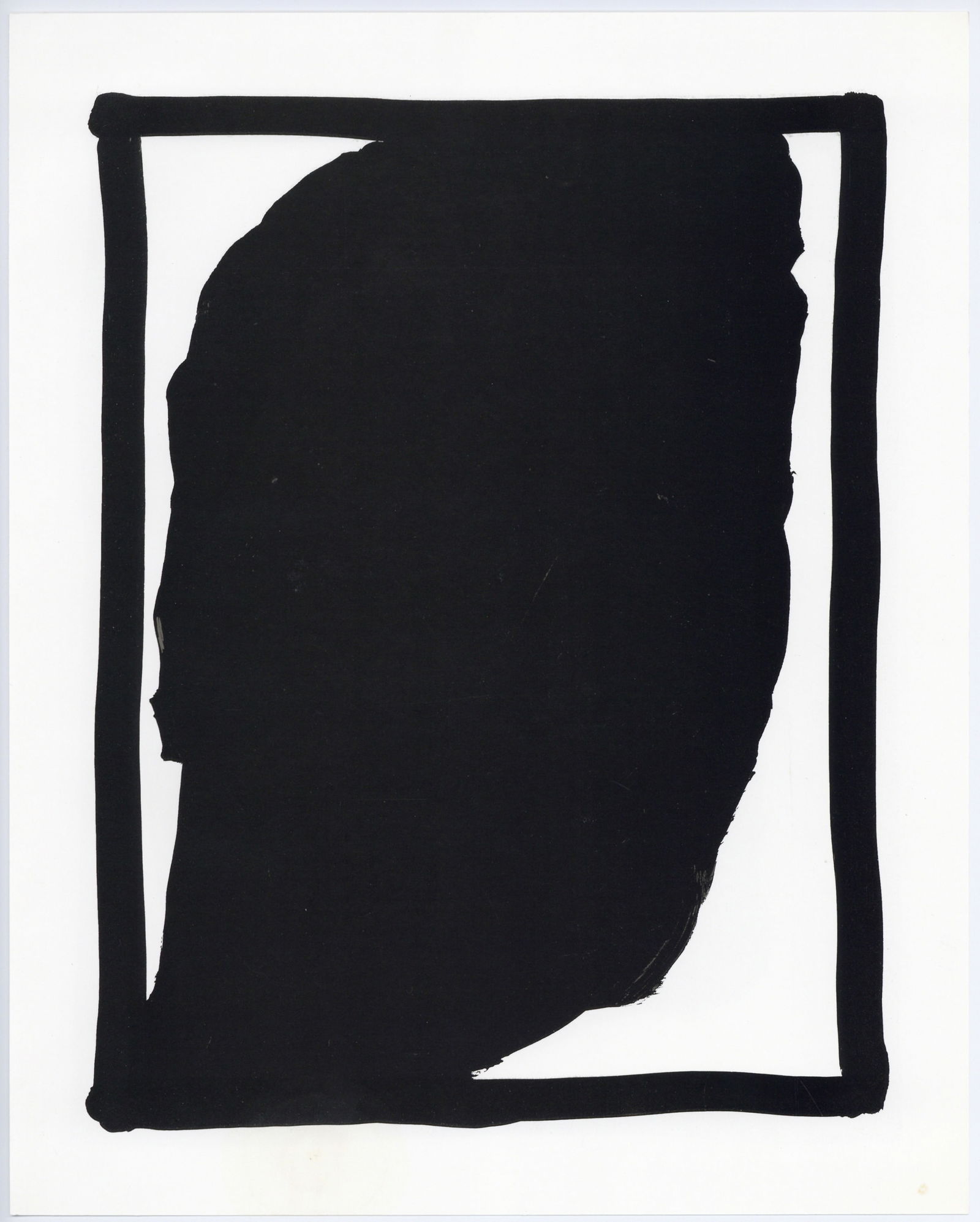 Sol LeWitt lithograph "Black Gouache" edition of 1000: Title: Sol LeWitt lithograph "Black Gouache" edition of 1000 Description: Medium: lithograph (after the gouache), from the Sol LeWitt "Black Gouaches" project. Printed in 1992 by l'Imprimerie Karcher