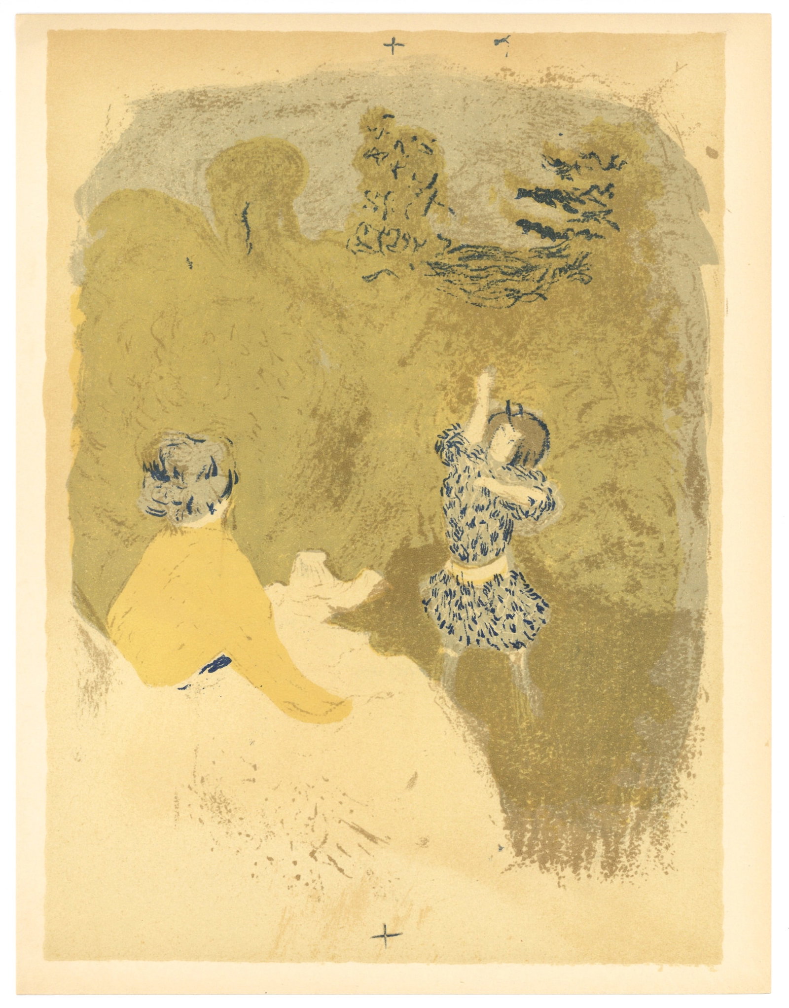 Edouard Vuillard lithograph "La petite fille au volant" (1 of 1)