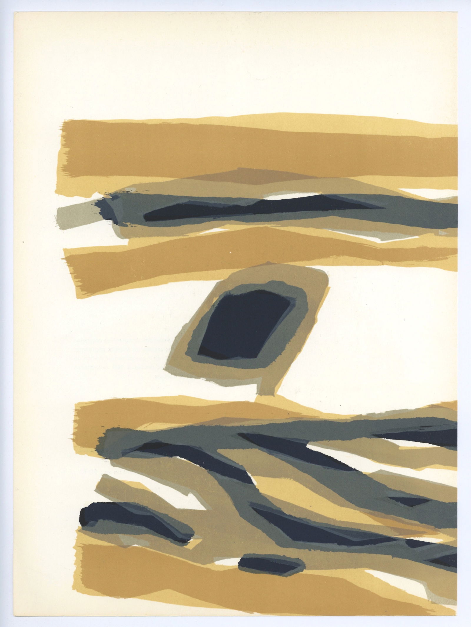 Raoul Ubac original lithograph, 1964: Title: Raoul Ubac original lithograph, 1964 Description: Medium: original lithograph. Printed in 1964 for the art revue Derriere le Miroir (issue no. 142) and published in Paris by Maeght. Size: 15 x