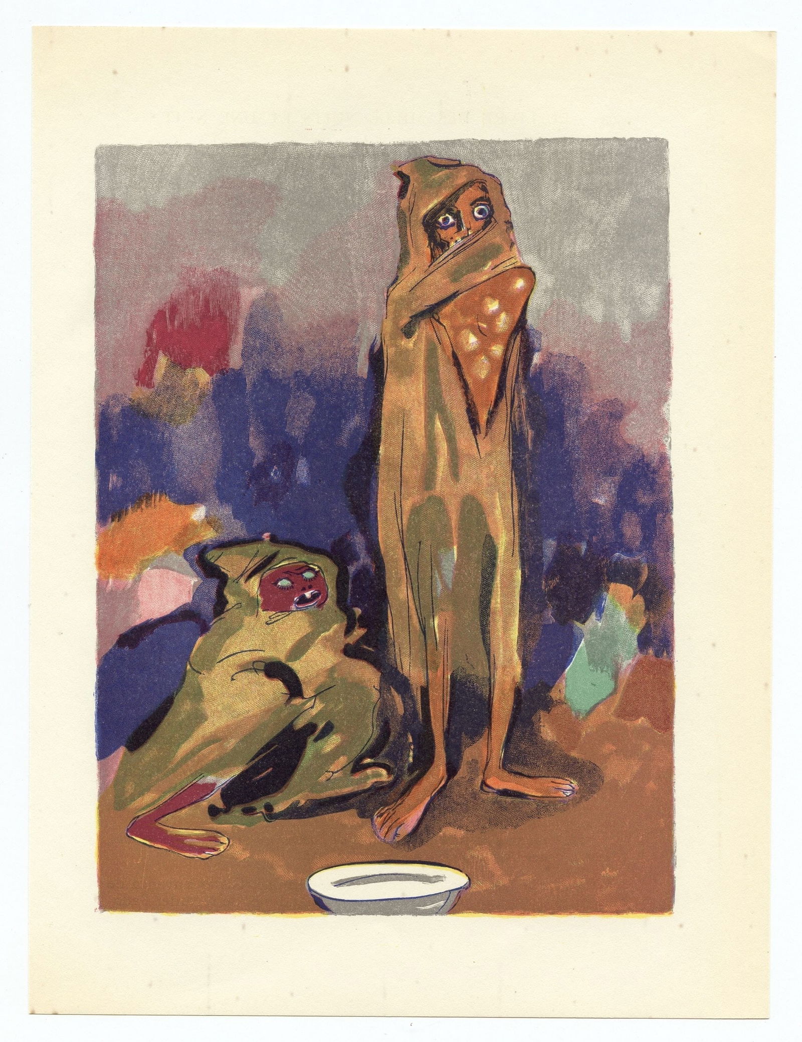 Kees van Dongen engraving for "Mille Nuits": Title: Kees van Dongen engraving for "Mille Nuits" Description: Medium: wood engraving (after the watercolor). Printed in Paris in 1955 at the atelier Coulouma for "Mille nuits et une nuit" (1001