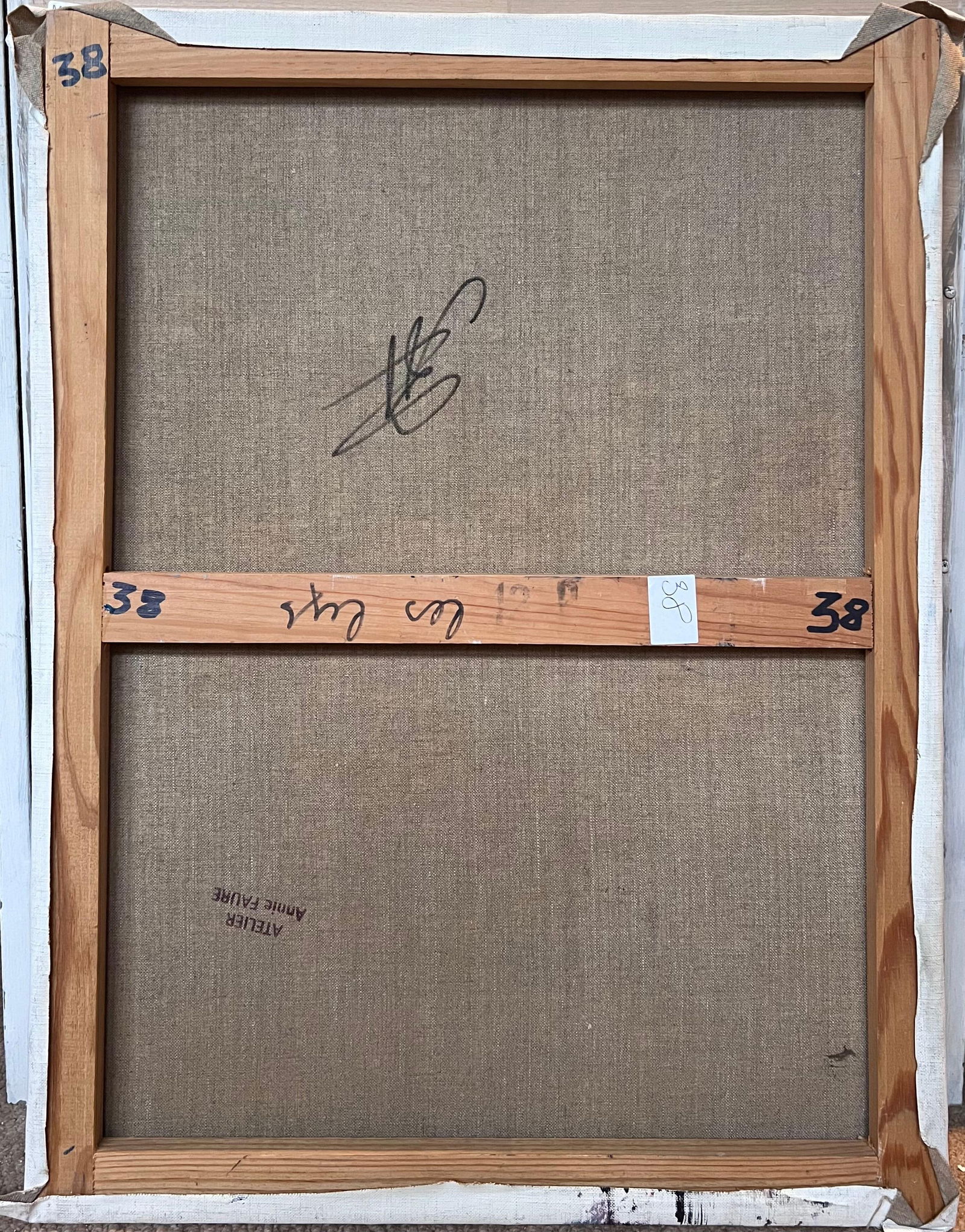 Annie Faure; Pink Stargazer Lilies In Vase 20th Century French Oil Painting Still Life - 13