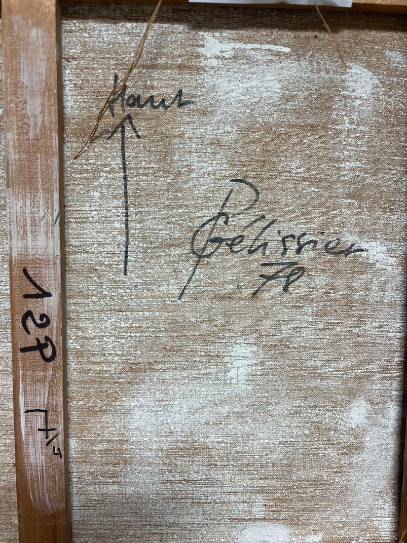 Gilbert Pelissier; French 20th Century Vibrant Geometric Abstract Textured Interplay Of Colors - 2