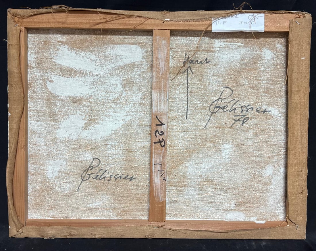 Gilbert Pelissier; French 20th Century Vibrant Geometric Abstract Textured Interplay Of Colors - 3