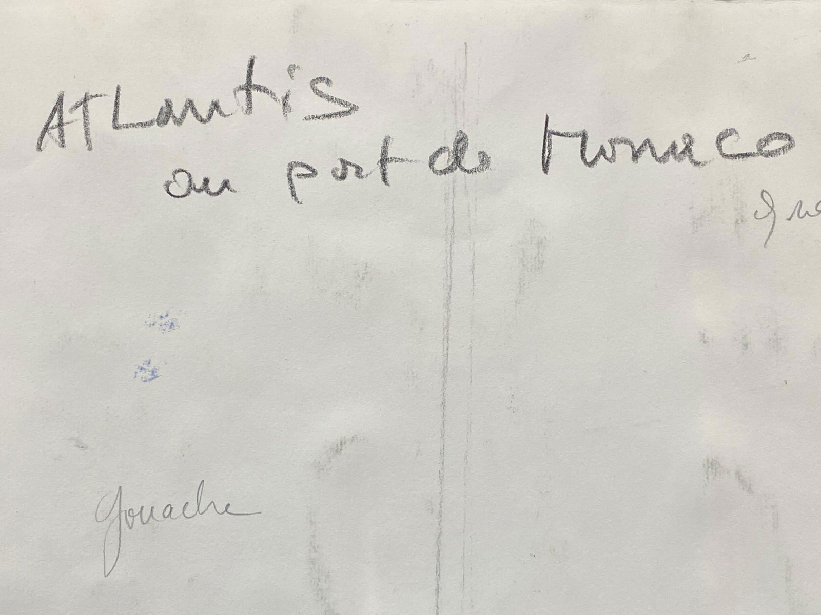 Mid Century French Post-Impressionist Painting, 'The Atlantis' Monaco Landscape, 1950 - 2