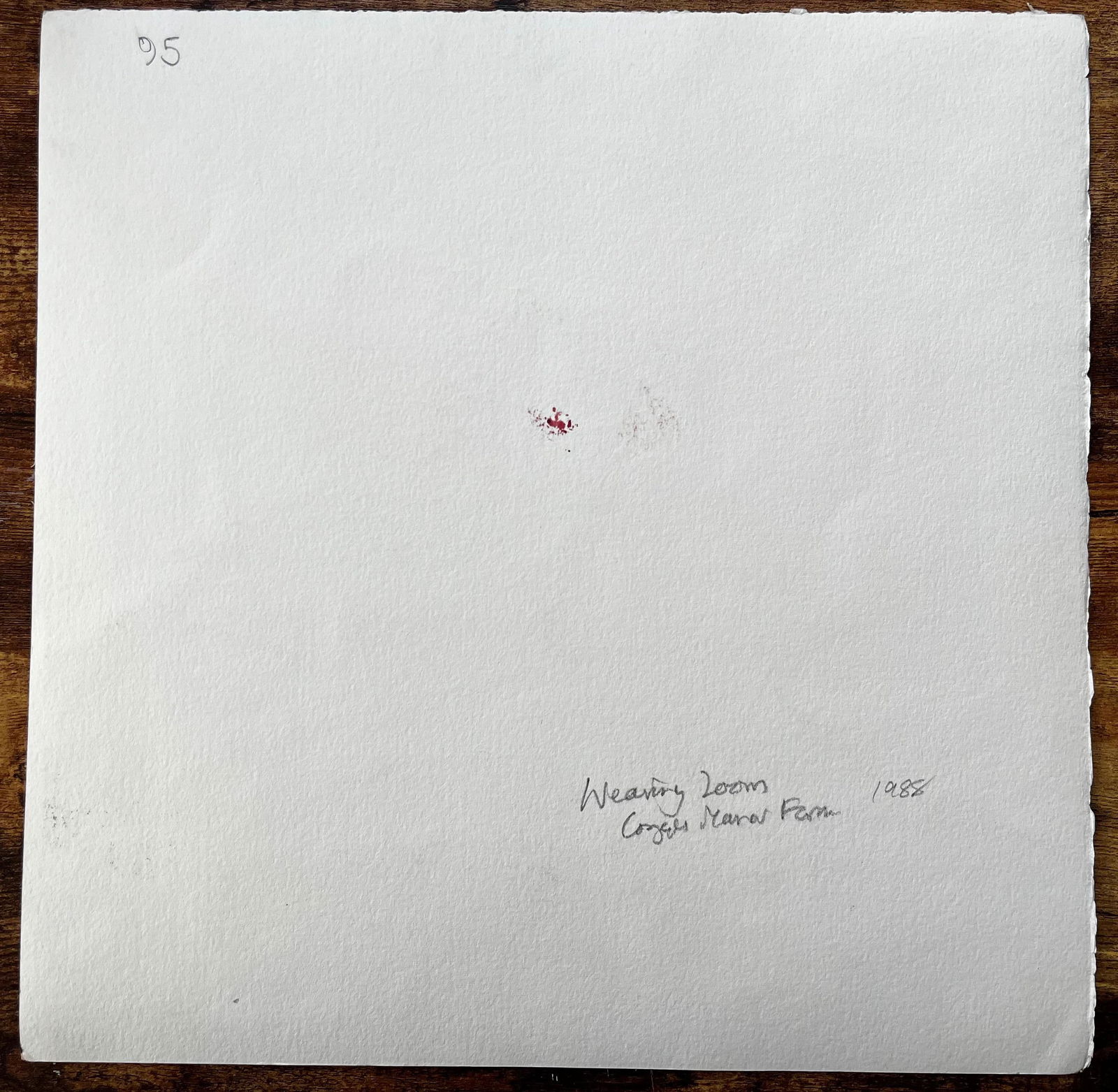 John Steane (b.1931); Weaving Loom Interior Watercolour of Cogswell Manor Farm Textile Workshop - 2