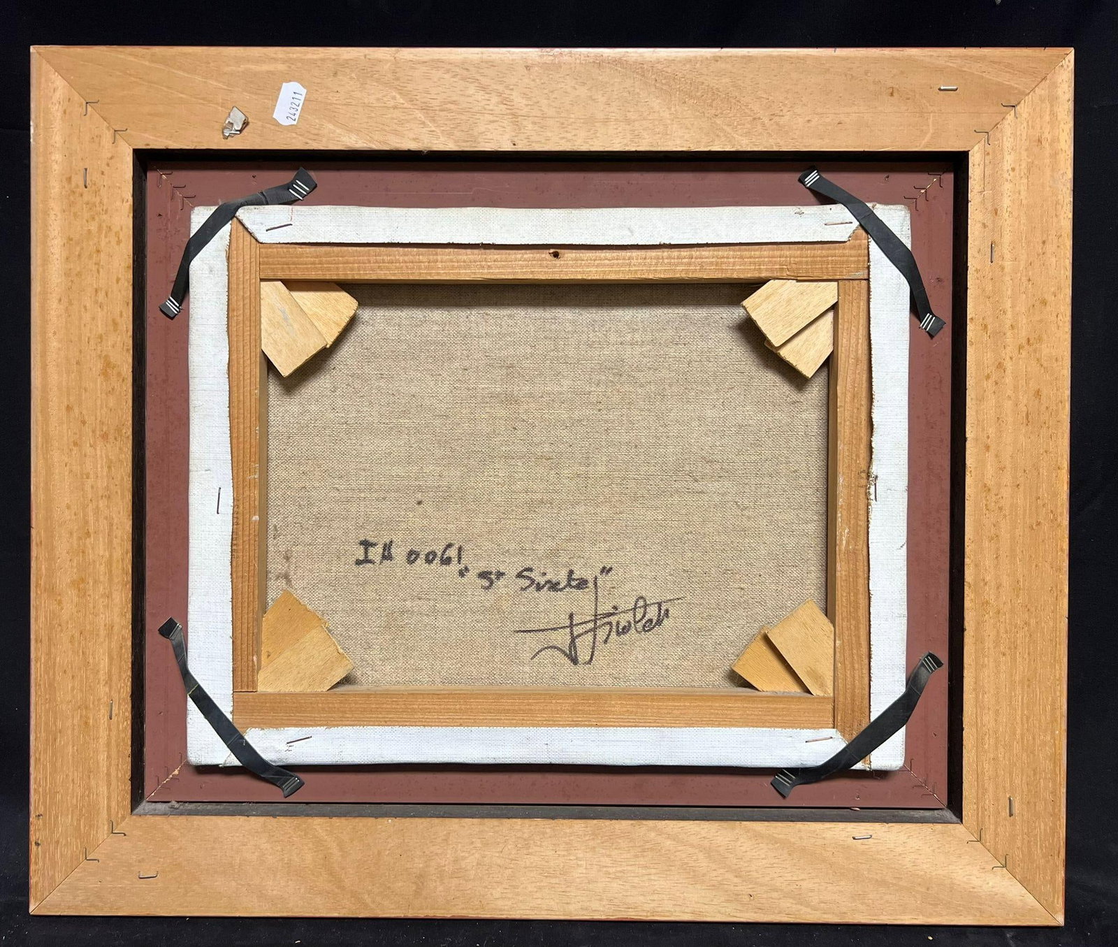 French School; Sunlit Sunlit Southern French Landscape Cottage Among Olive Trees Oil Painting - 3