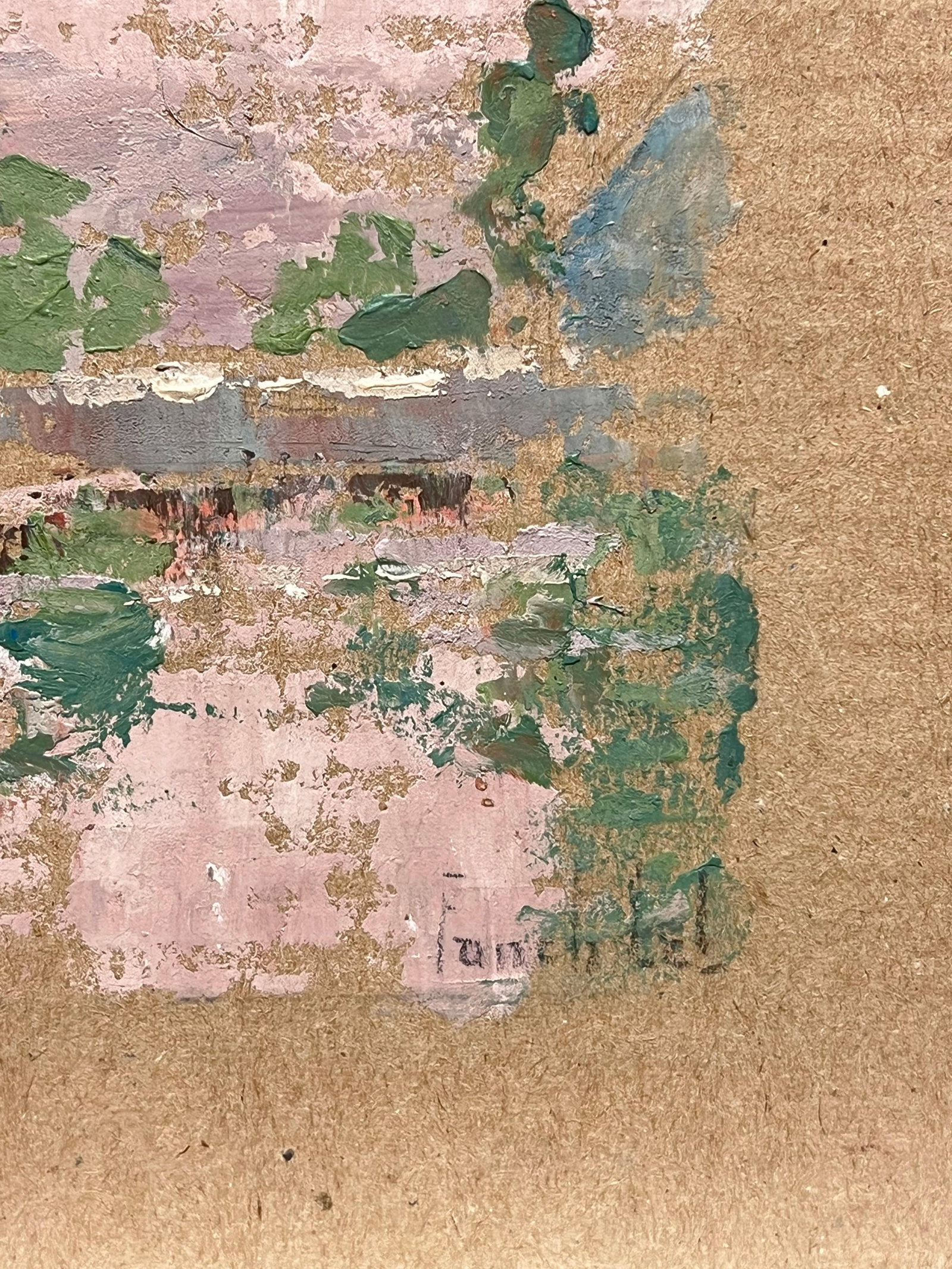 Fanch Lel; French Impressionist Quiet Village Scene with Reflections Oil Painting - 11