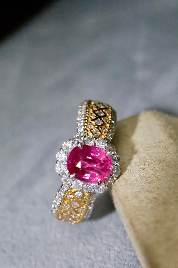No Burn Sri Lanka 18k Gold Ruby Ring - 2