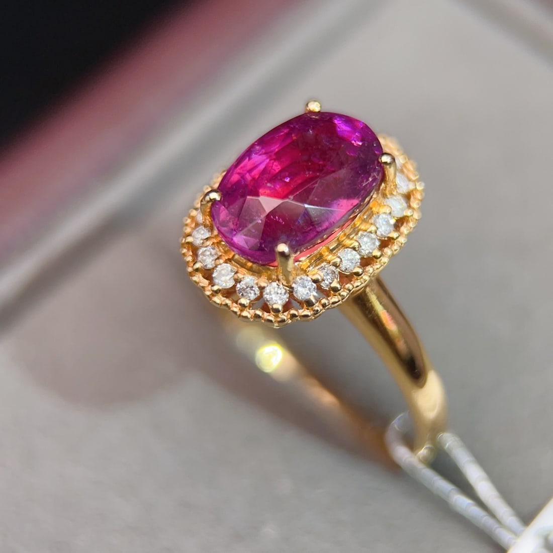 18K Gold Ring with Tourmaline - 4