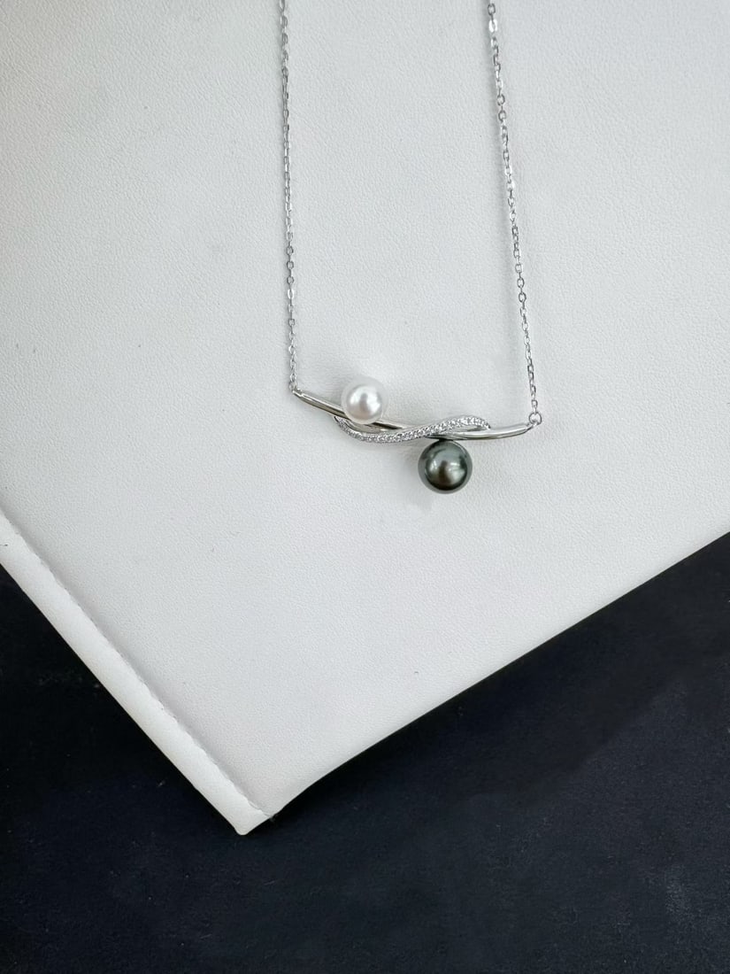 Sterling Silver Pearl Necklace - 2