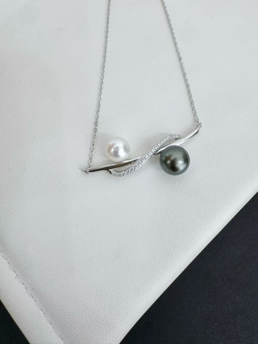 Sterling Silver Pearl Necklace - 4