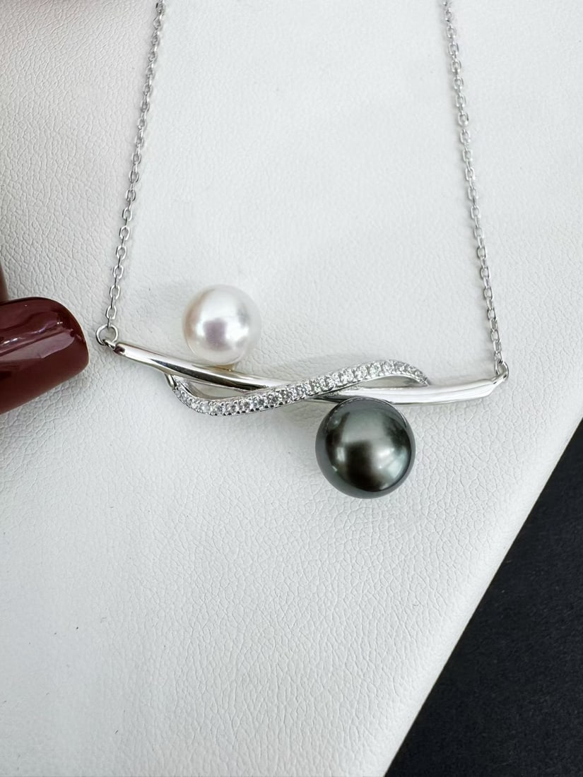 Sterling Silver Pearl Necklace - 5