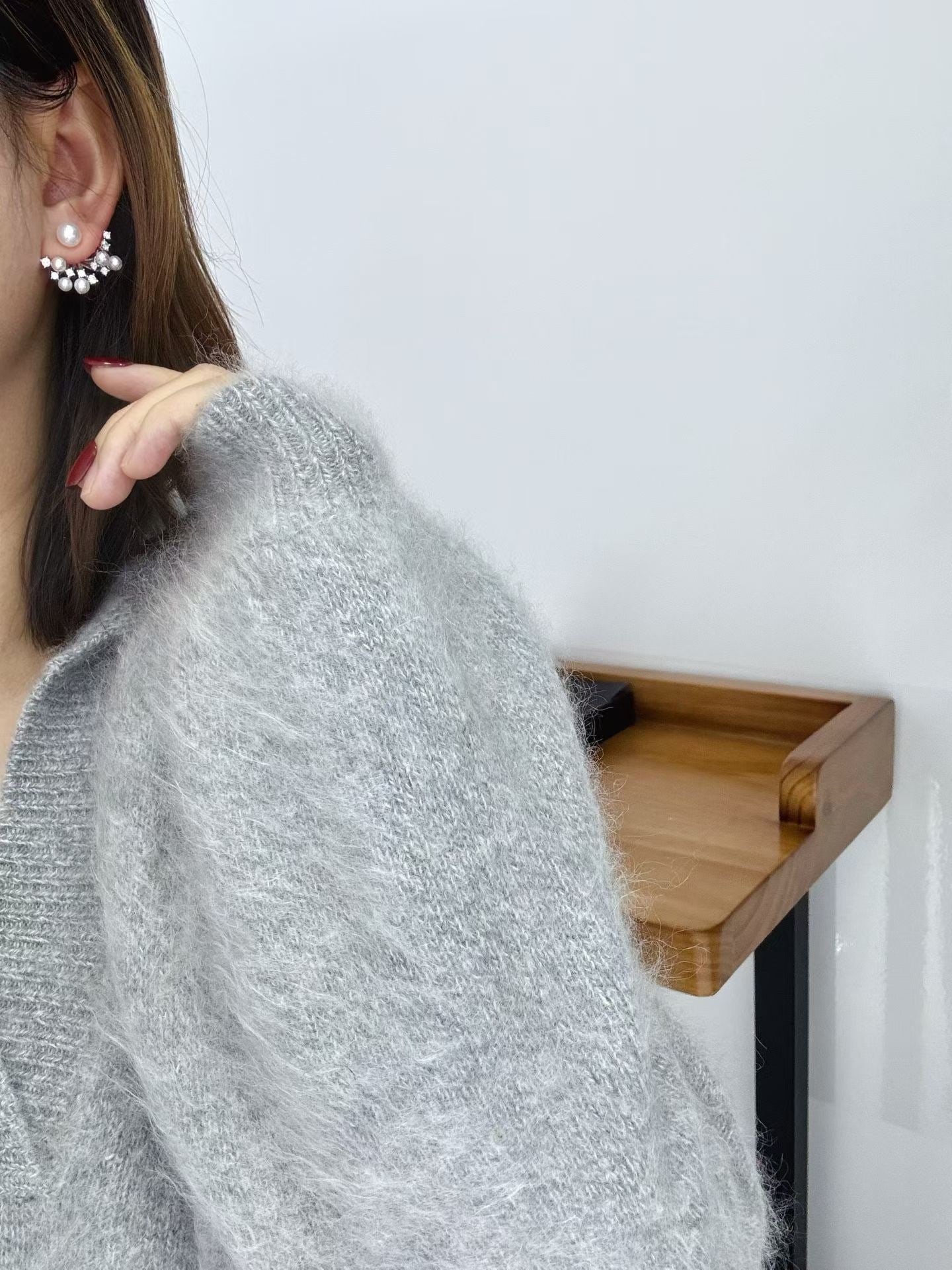 Pearl Earrings with Fireworks Design, Wearable in Two Styles - 6