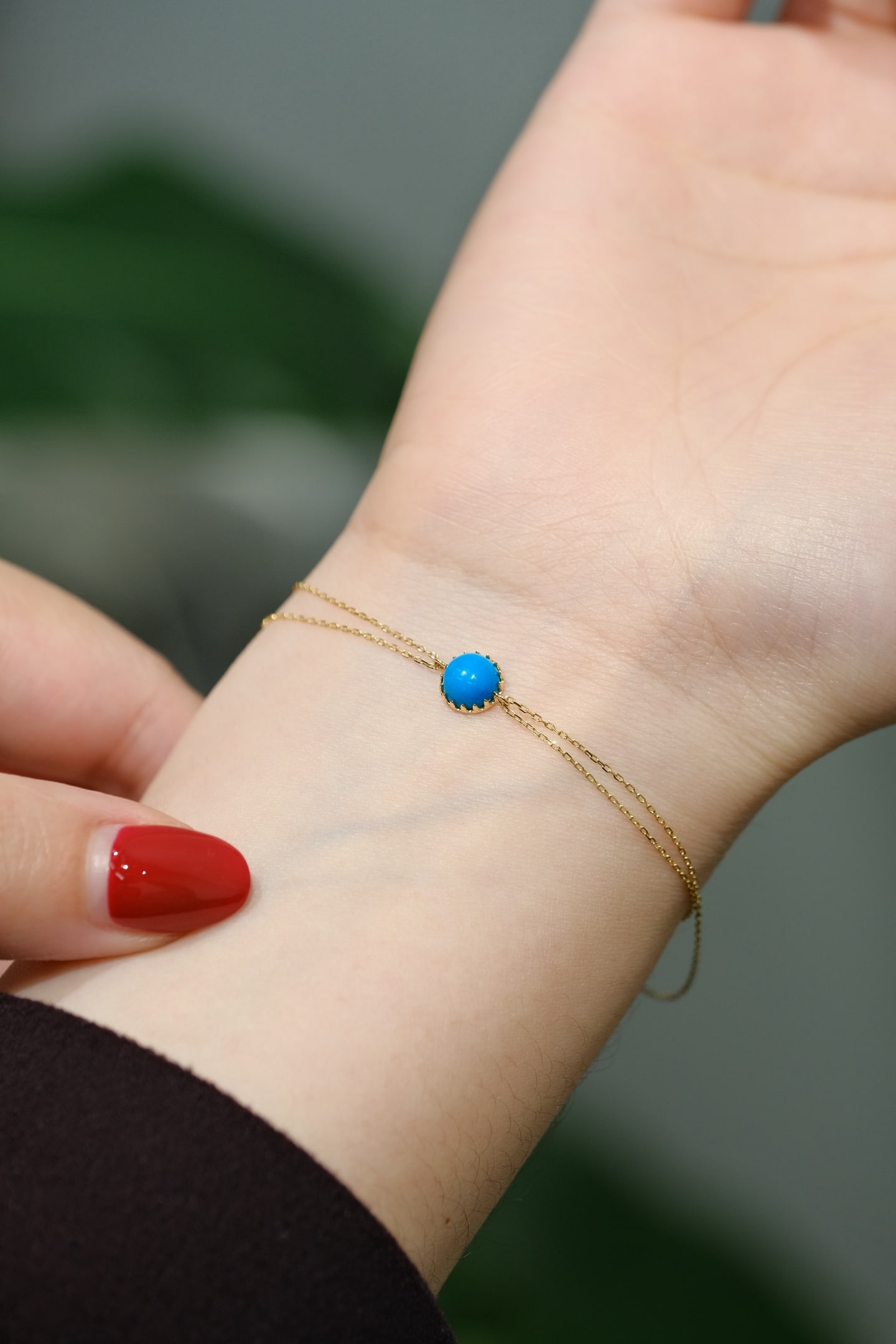 18K Turquoise Bracelet - 6