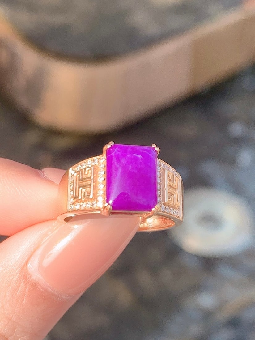 18k Gold Inlaid Sodalite Ring - 3