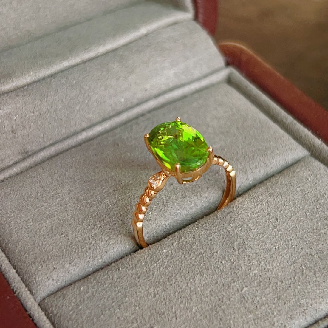 18k Gold with Diamond-Set Tourmaline Ring - 3
