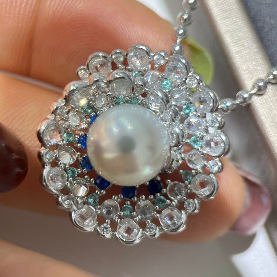 Sterling Silver Pearl Pendant - 4