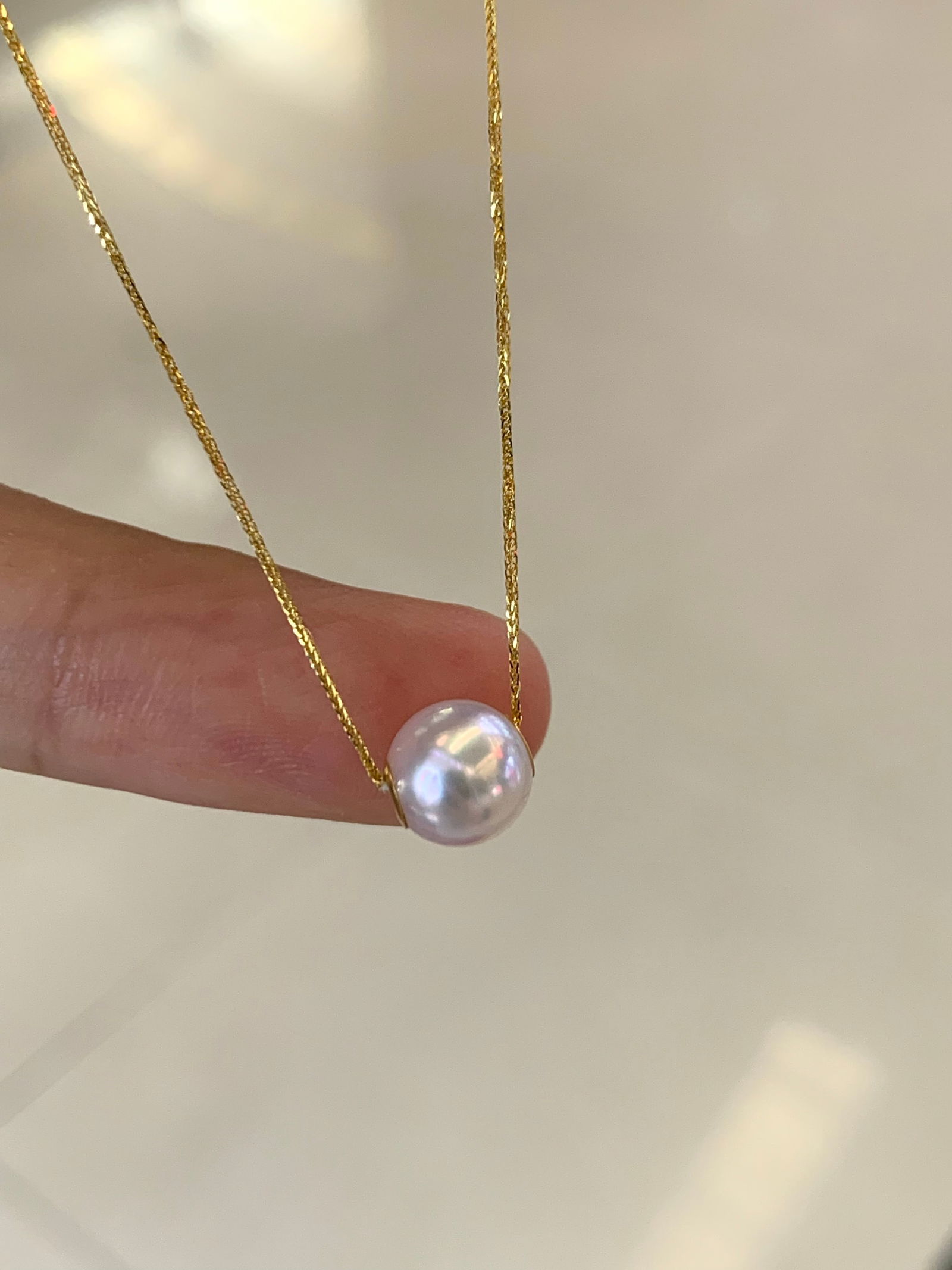 18k Chopard Chain Akoya Pearl Lulu Tong Necklace - 4