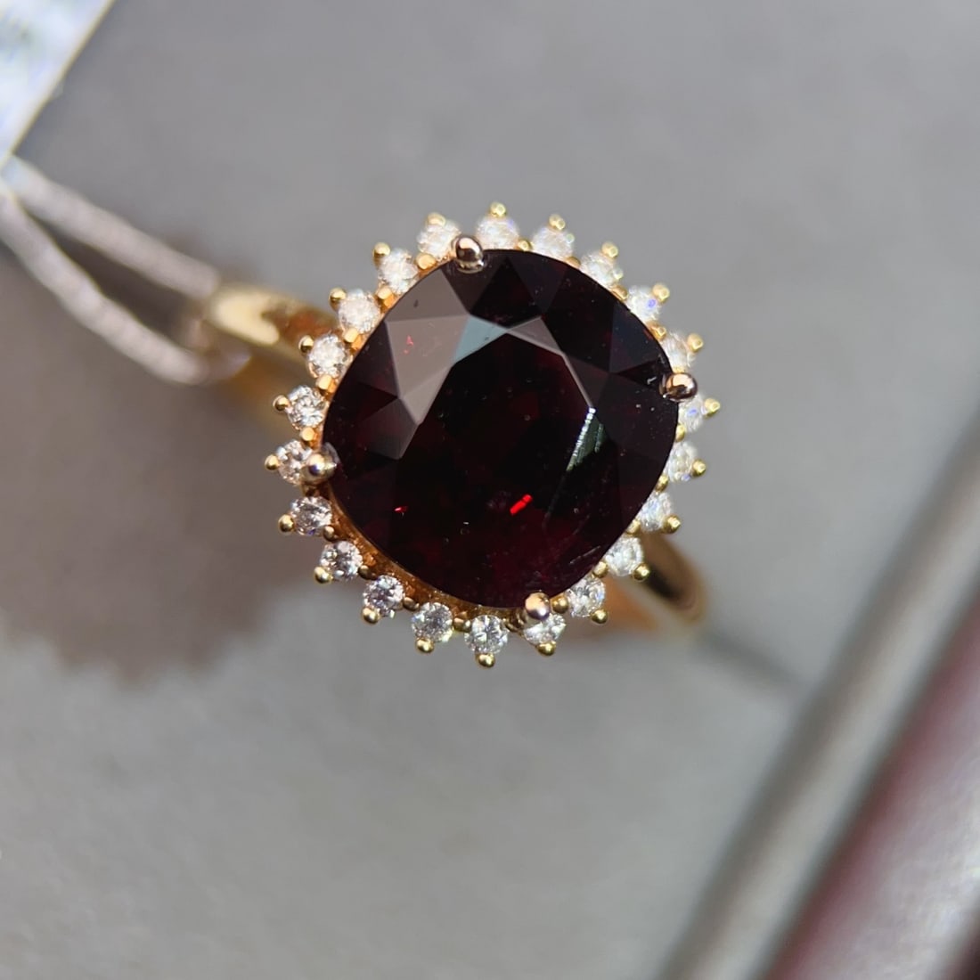 18K Gold Plated Tourmaline Ring - 3