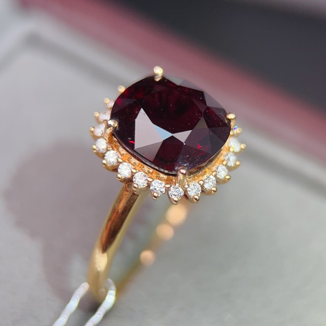 18K Gold Plated Tourmaline Ring - 5