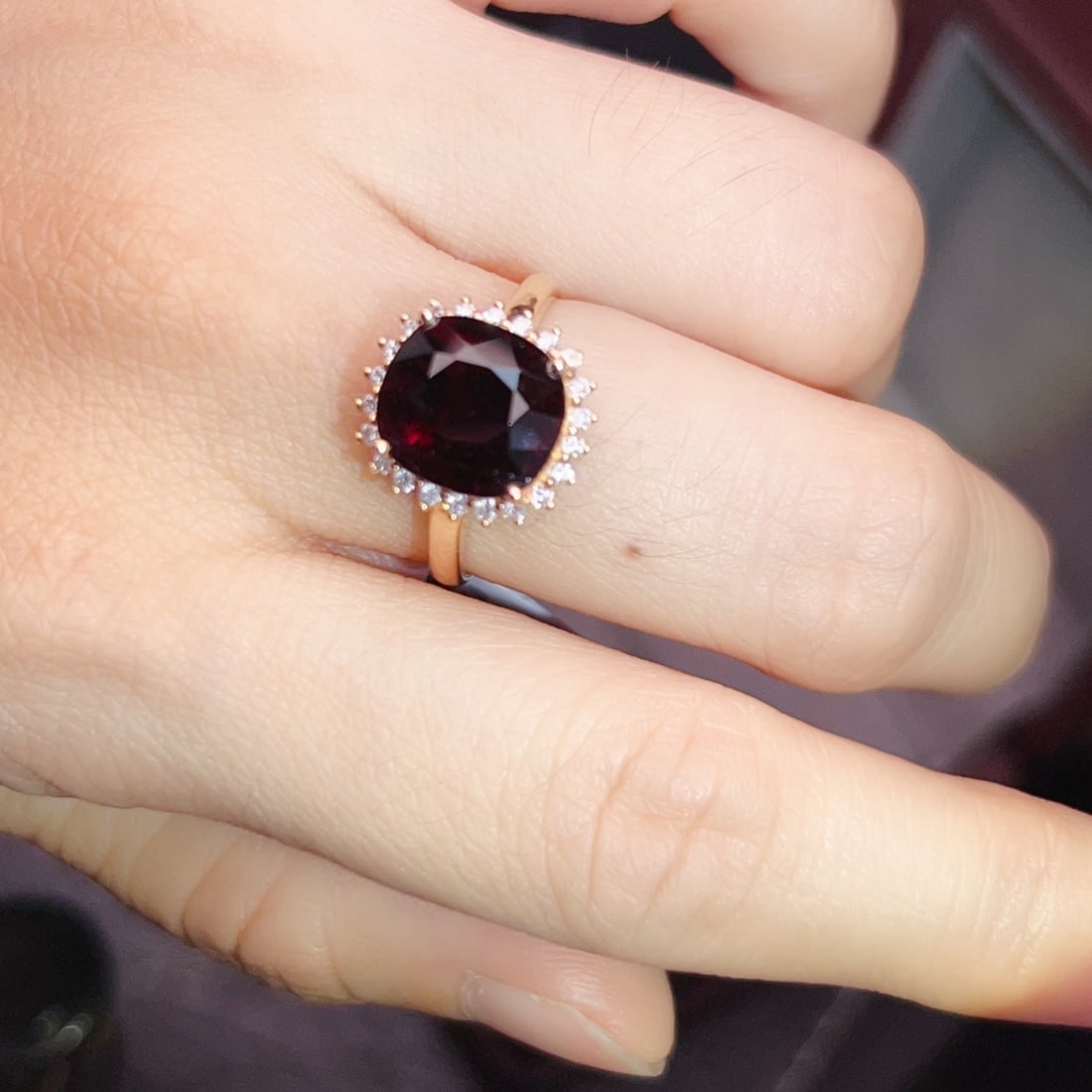 18K Gold Plated Tourmaline Ring - 6