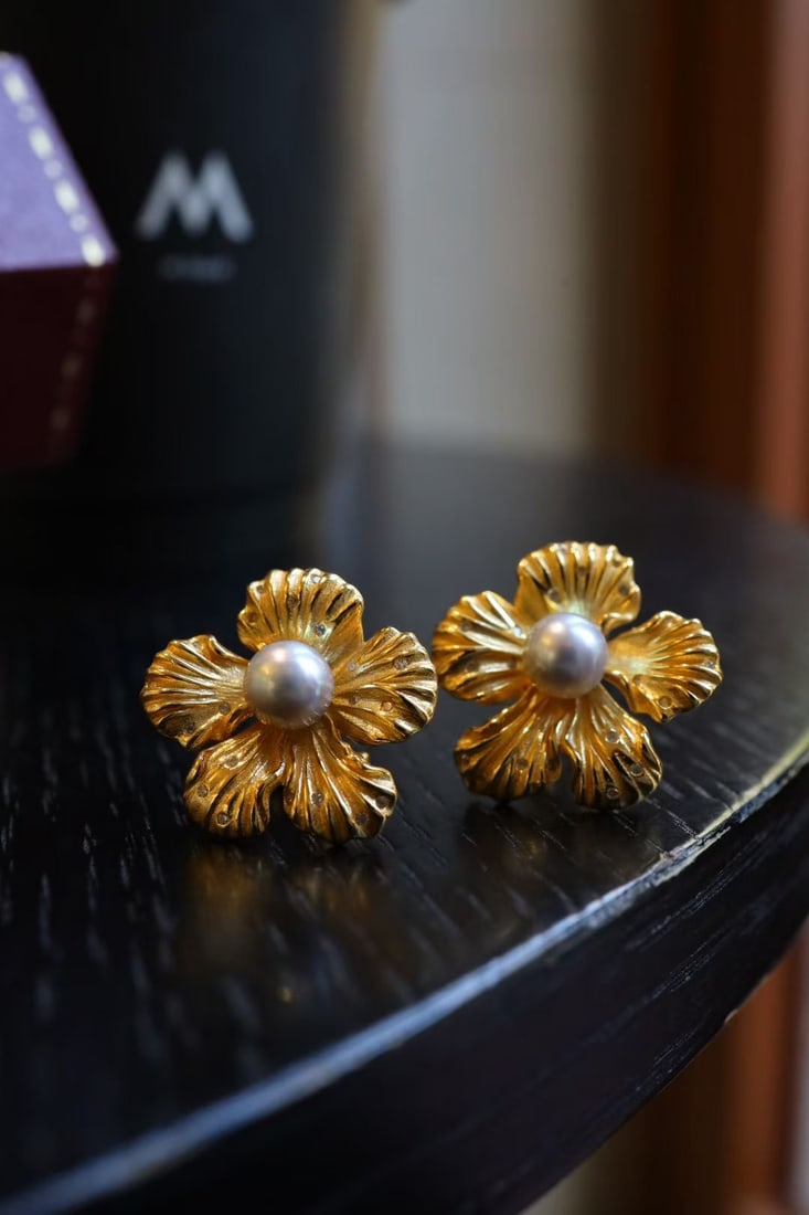 s925 Sterling Silver Plated Japanese Akoya Pearl Earrings - 7