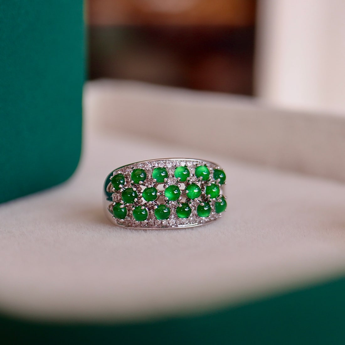 Natural Jade Open Ring (1 of 7)