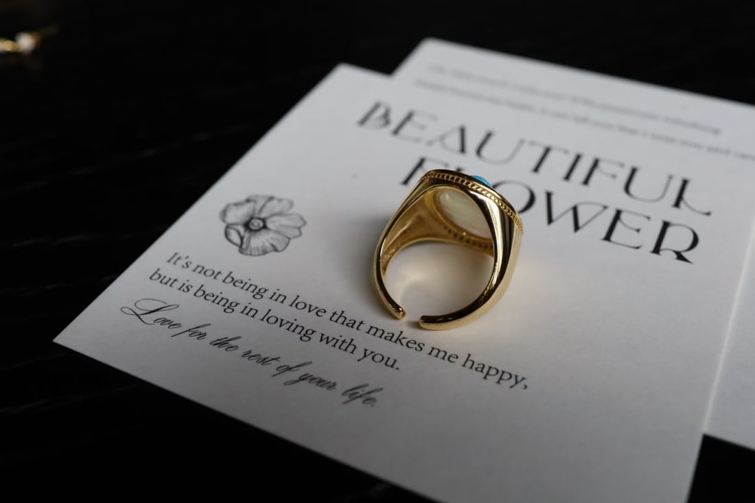 925 Silver and White Mother-of-Pearl, Green Turquoise Pearl Earrings - 5