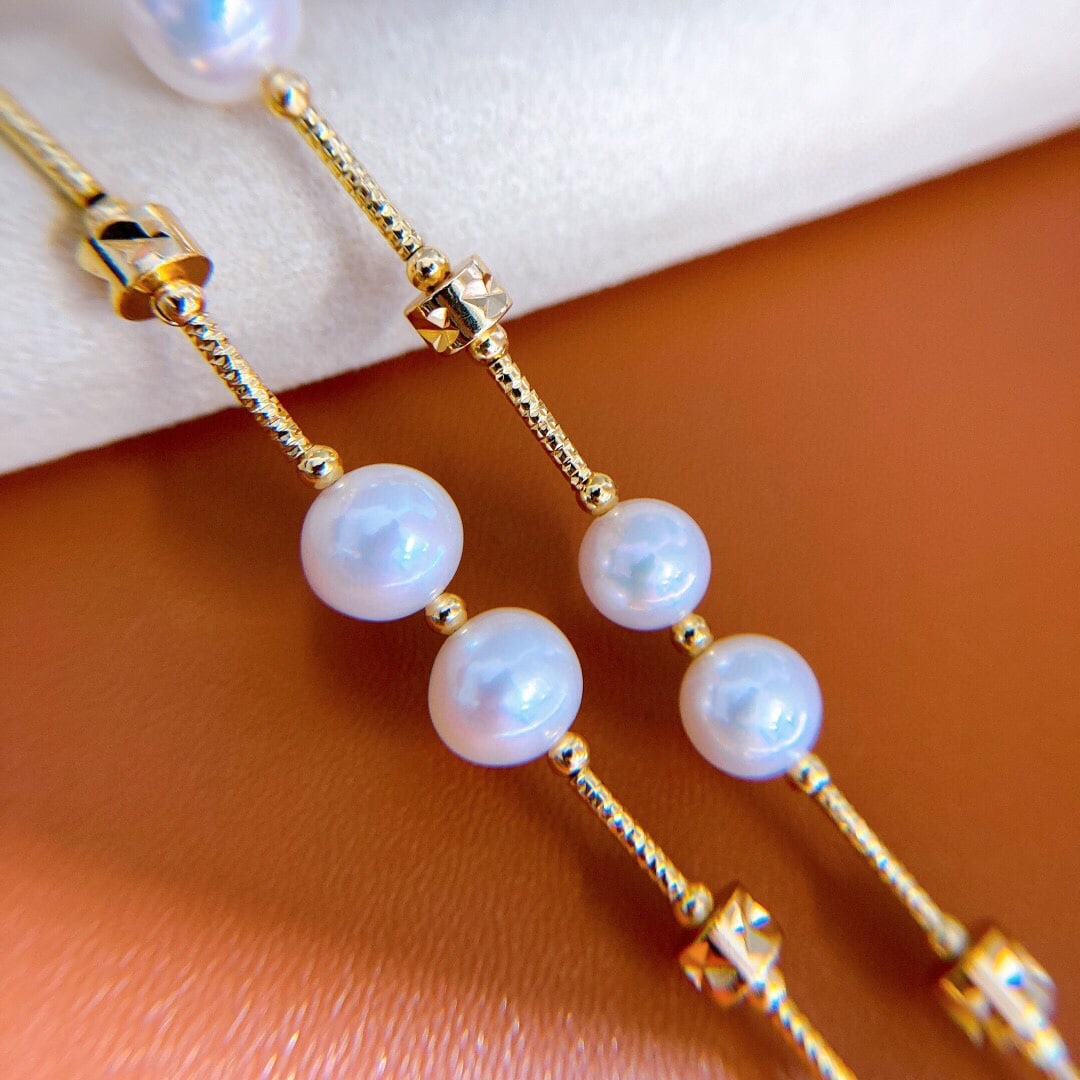 Adjustable Natural Pearl Sweater Chain - 3