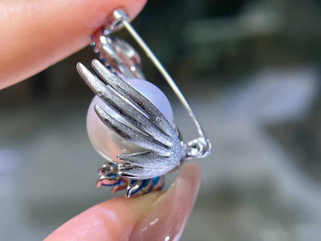 Swan Pearl Brooch - 4