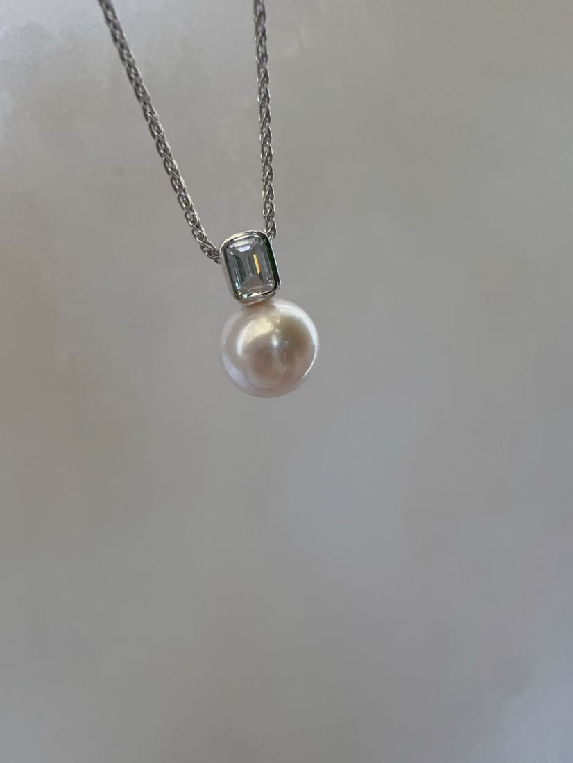 Sterling Silver Embedded Flawed Beaded Rock Candy Pearl Set - 5