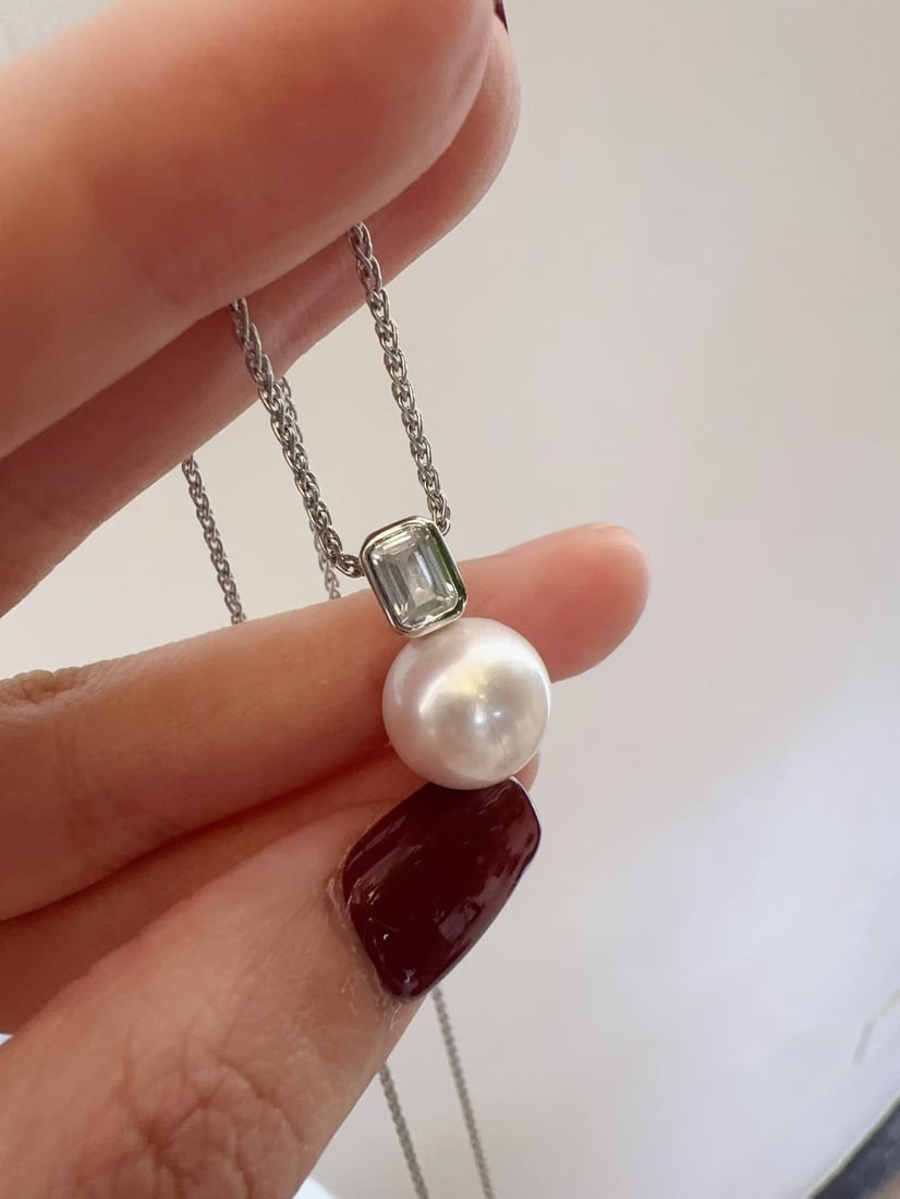 Sterling Silver Embedded Flawed Beaded Rock Candy Pearl Set - 6