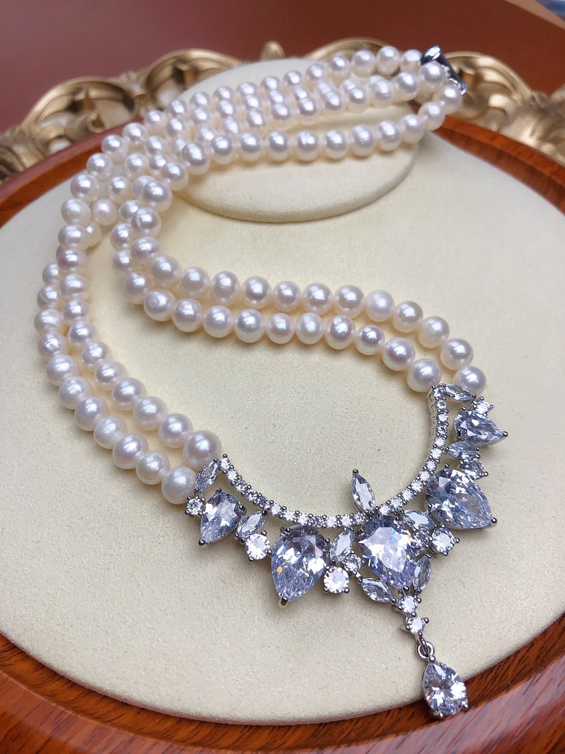 Natural Pearl Necklace - 4