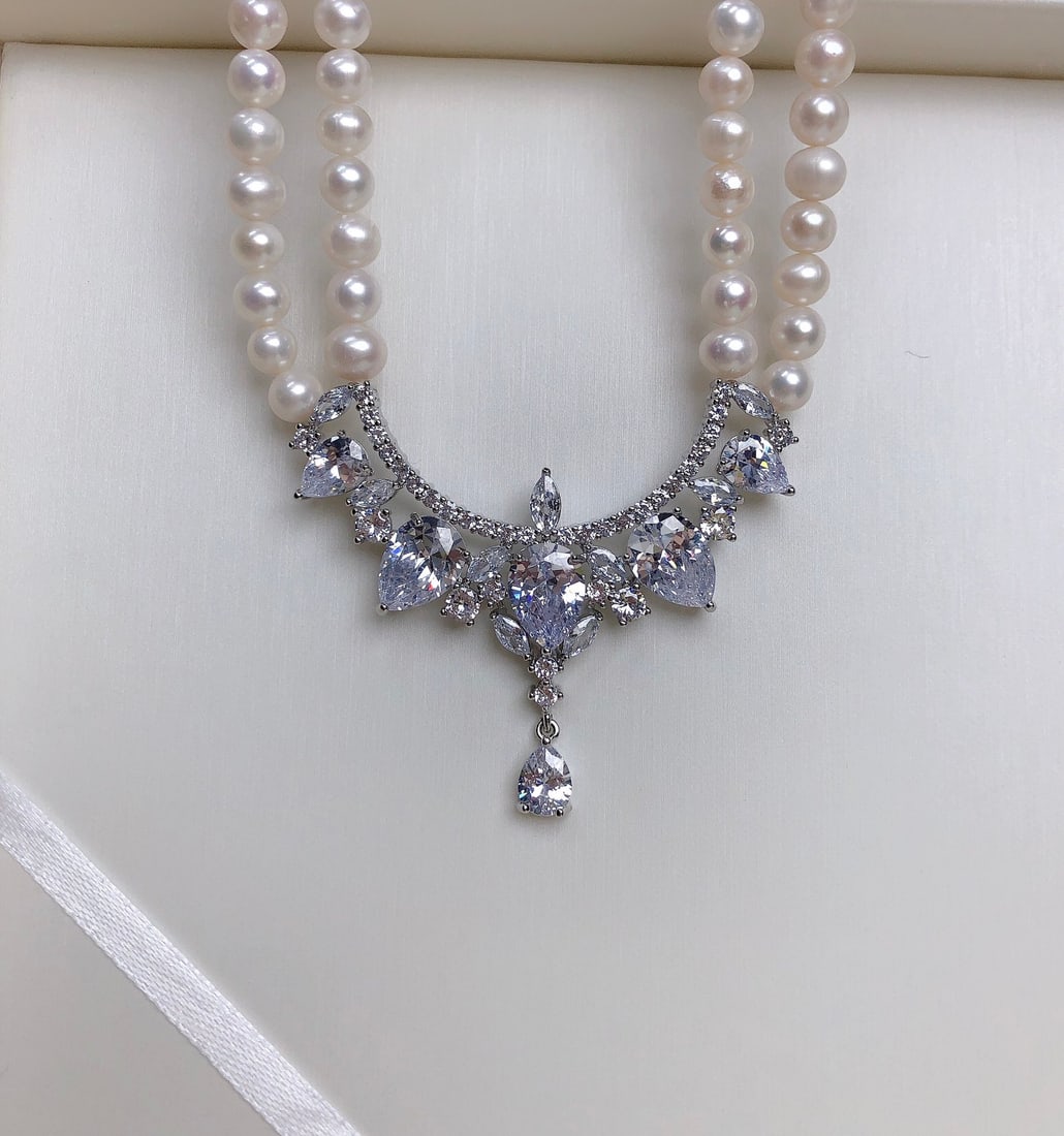 Natural Pearl Necklace - 5