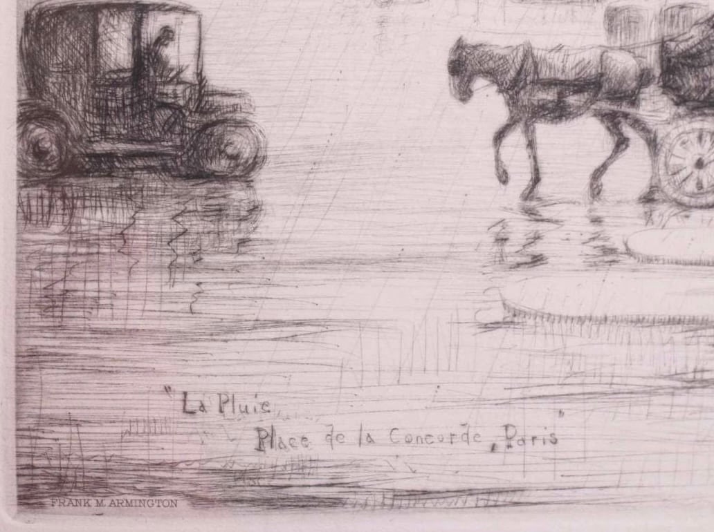 Frank Armington: La Pluie, Place de la Concorde, Paris - 2