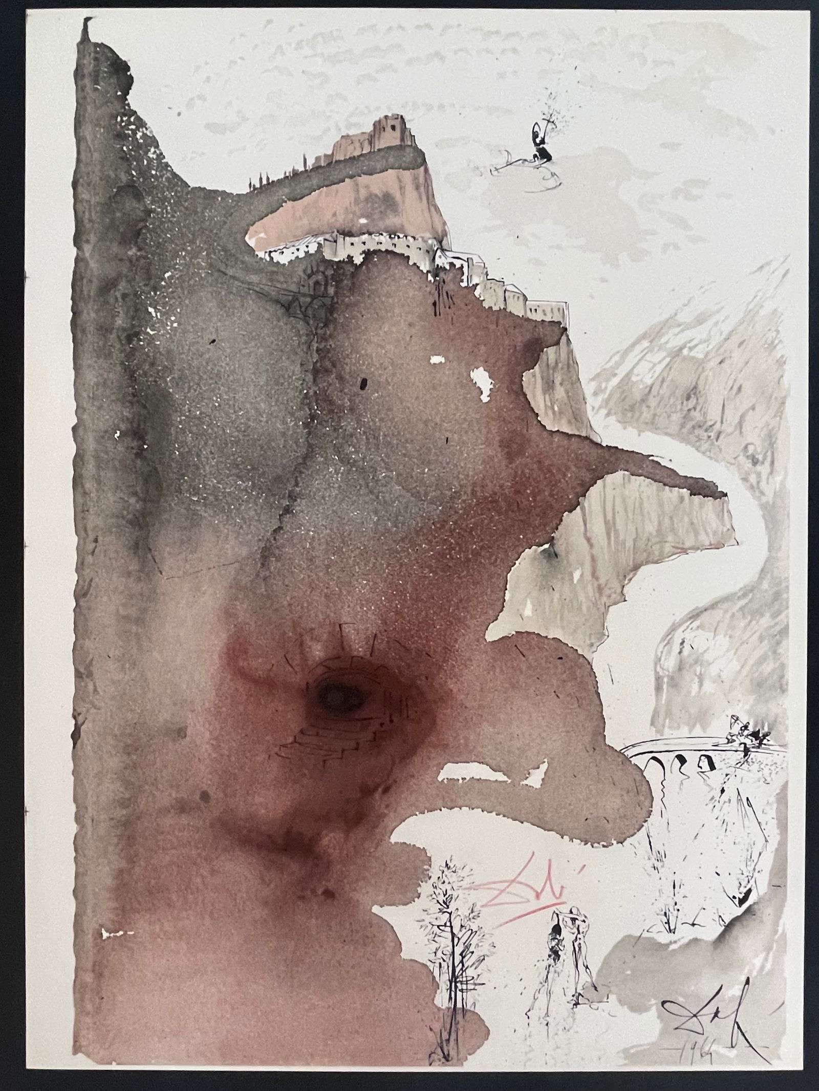 Salvador Dali: Bibla Sacra Et baptizatus est a Ionnne in Jordane ( #84 And He was baptized by John (1 of 2)