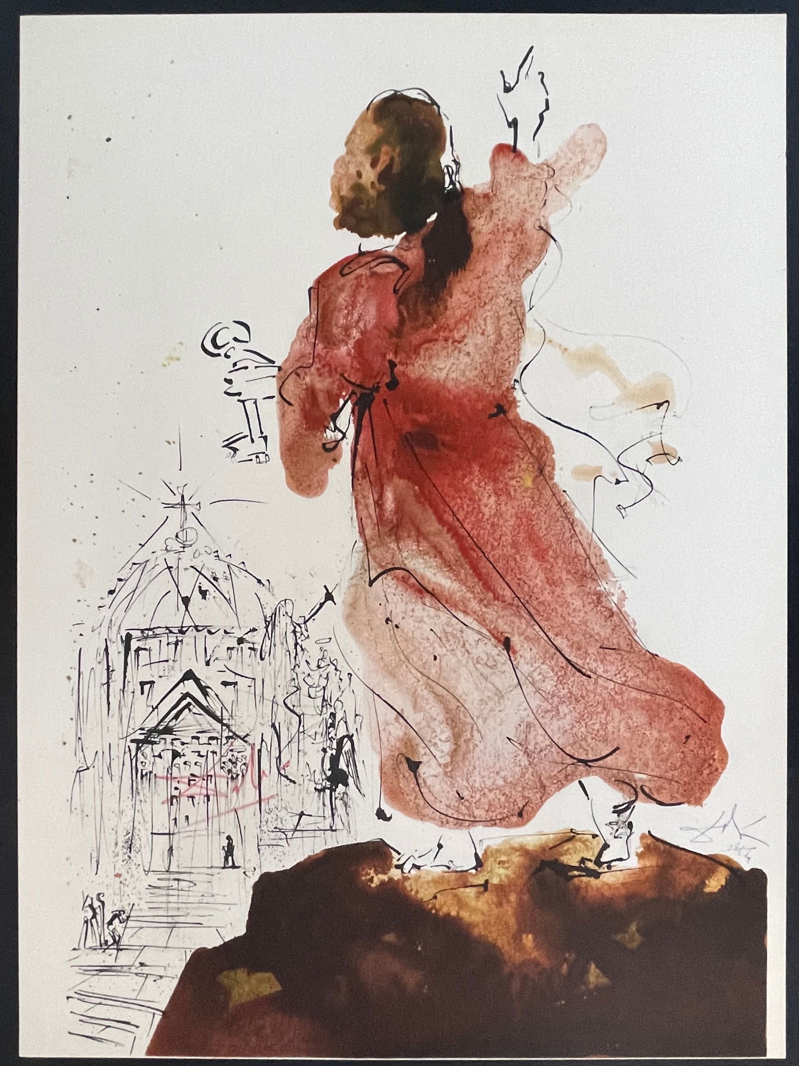 Salvador Dali: Bibla Sacra Tu es Petrus (#89 You are Peter ): Title: Salvador Dali: Bibla Sacra Tu es Petrus (#89 You are Peter ) Description: Artist: Salvador DaliTitle: Bibla Sacra Tu es Petrus (#89 You are Peter )Year: 1969Medium: Lithograph on wove