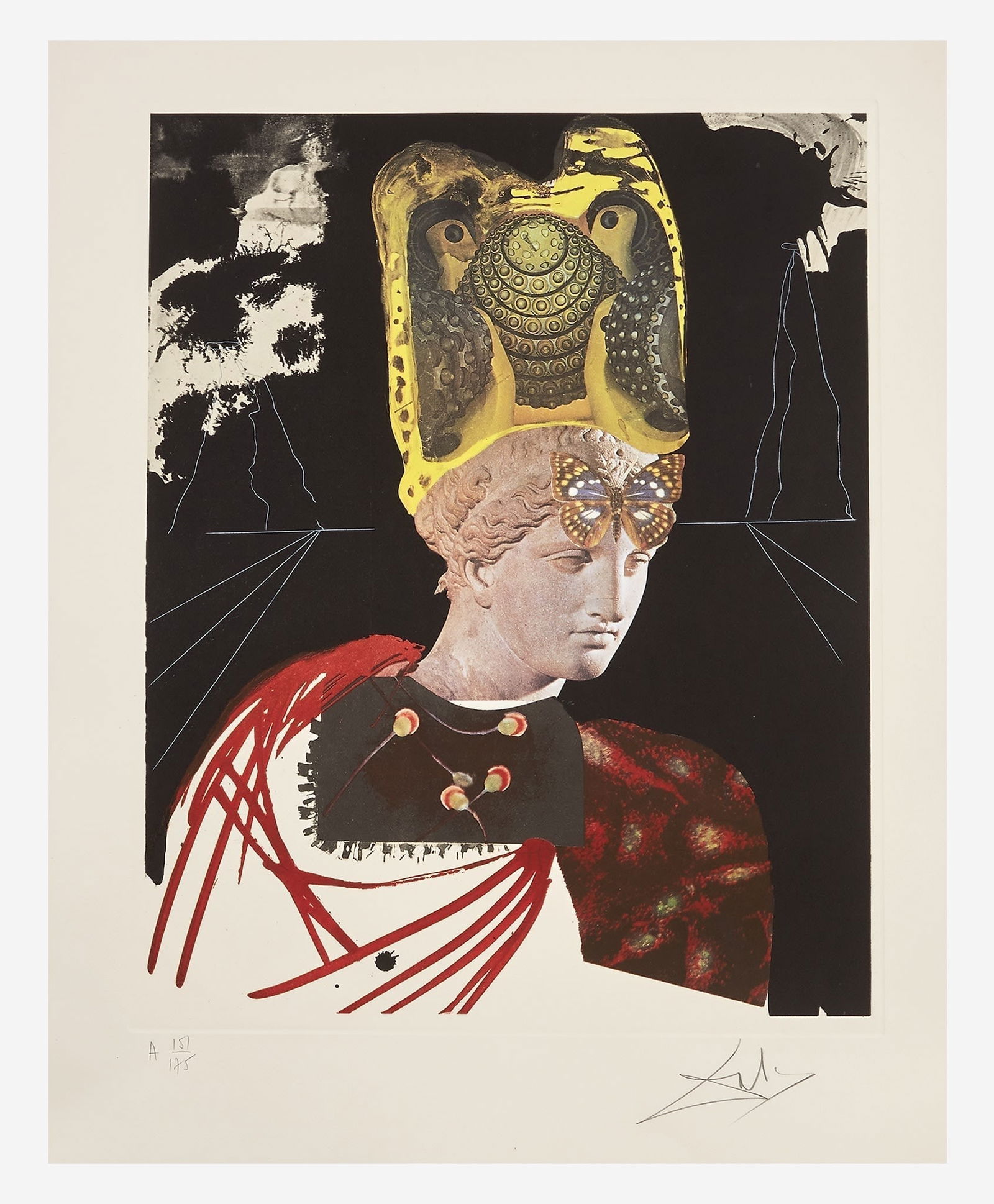 Salvador Dali: Crazy, Crazy, Crazy Minerv: Title: Salvador Dali: Crazy, Crazy, Crazy Minerv Description: Artist: Salvador DaliTitle: Crazy, Crazy, Crazy MinervYear: 1971Medium: Lithograph with etching in colors on Arches paperType: Work on