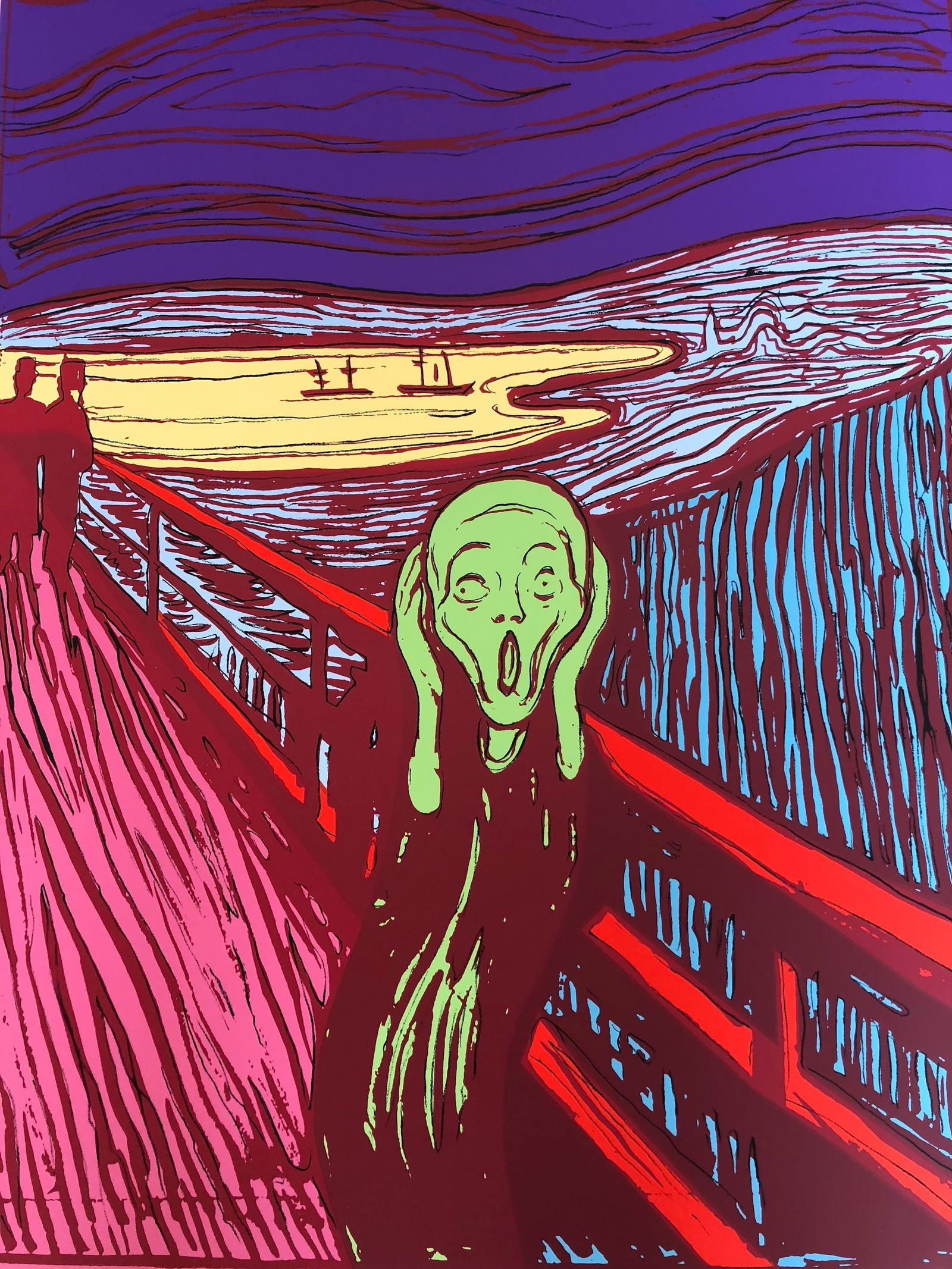 Sunday B. Morning: The Scream (Green): Title: Sunday B. Morning: The Scream (Green) Description: Artist: Sunday B. MorningTitle: The Scream (Green)Type: Work on paperDate: 2018Medium: Silkscreen on 100% Acid Free Archival Museum
