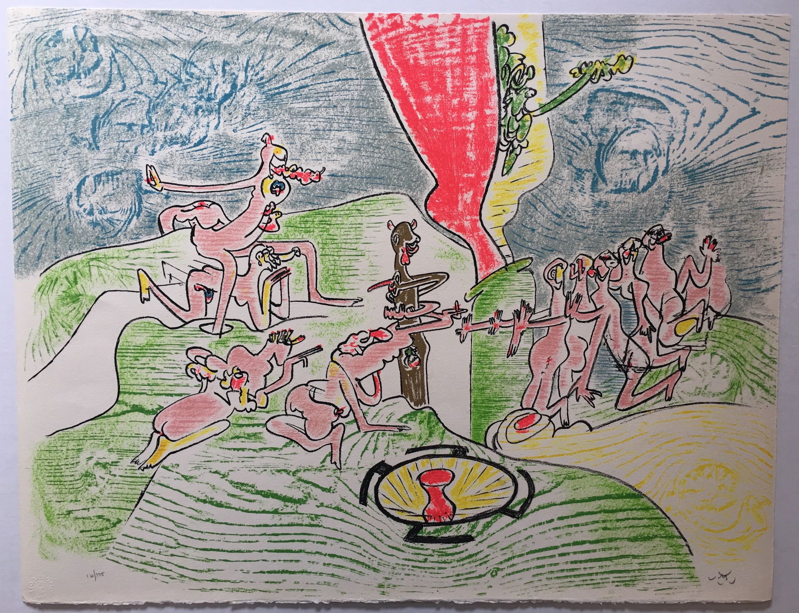 Roberto Matta: Or dur or aison: Title: Roberto Matta: Or dur or aison Description: Artist: Roberto MattaTitle: Or dur or aisonType: Work on paperDate: 1971Medium: Color lithographDimensions: 25.31 x 19.5 inchesSigned and Dated: