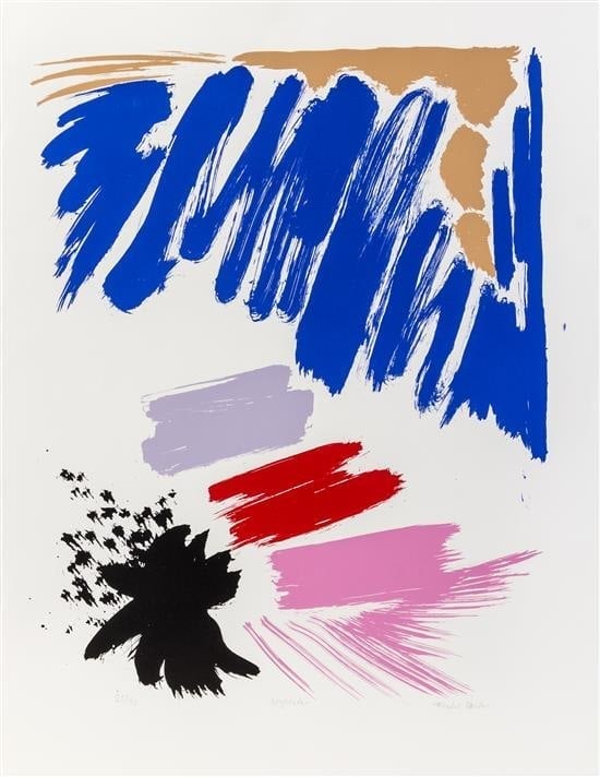 Friedel Dzubas: Night Star: Title: Friedel Dzubas: Night Star Description: Artist: Friedel DzubasTitle: Night StarYear: 1984Medium: ScreenprintType: Work on paperDimensions: 32.37 x 19.12 inchesSigned and dated: Signed,