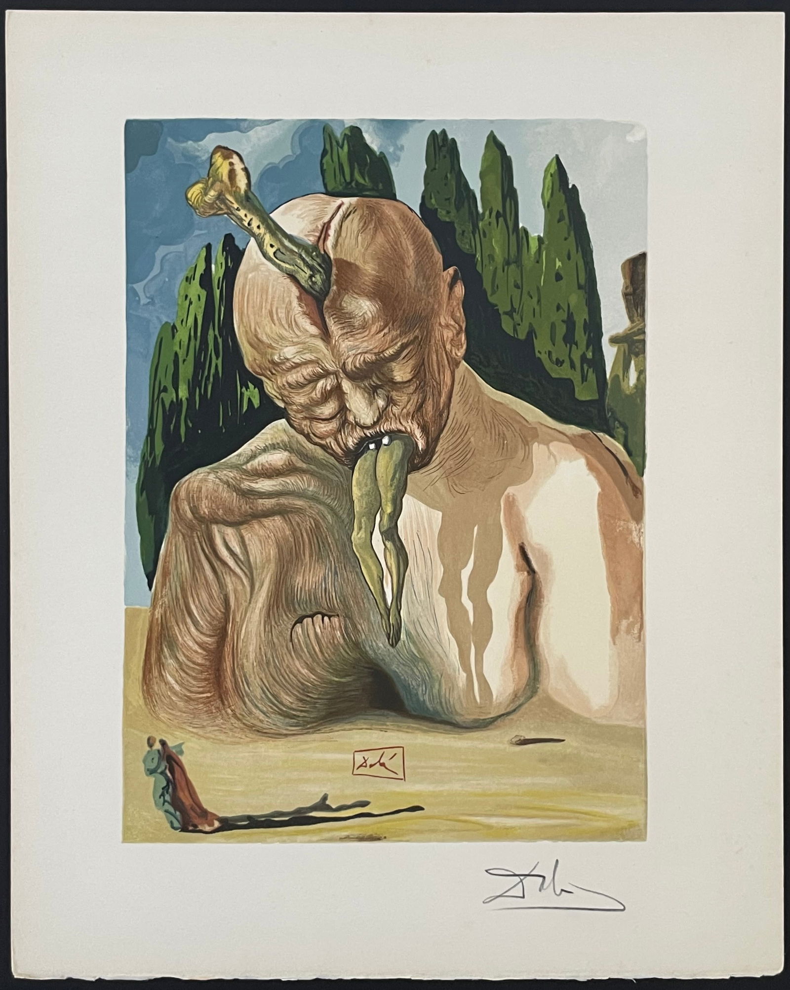 Salvador Dali: Divine Comedie inferno Canto 27: Title: Salvador Dali: Divine Comedie inferno Canto 27 Description: Artist: Salvador DaliTitle: Divine Comedie inferno Canto 27Date/Period: 1960Type: Work on paperMedium: Wood EngravingsDimension: 10