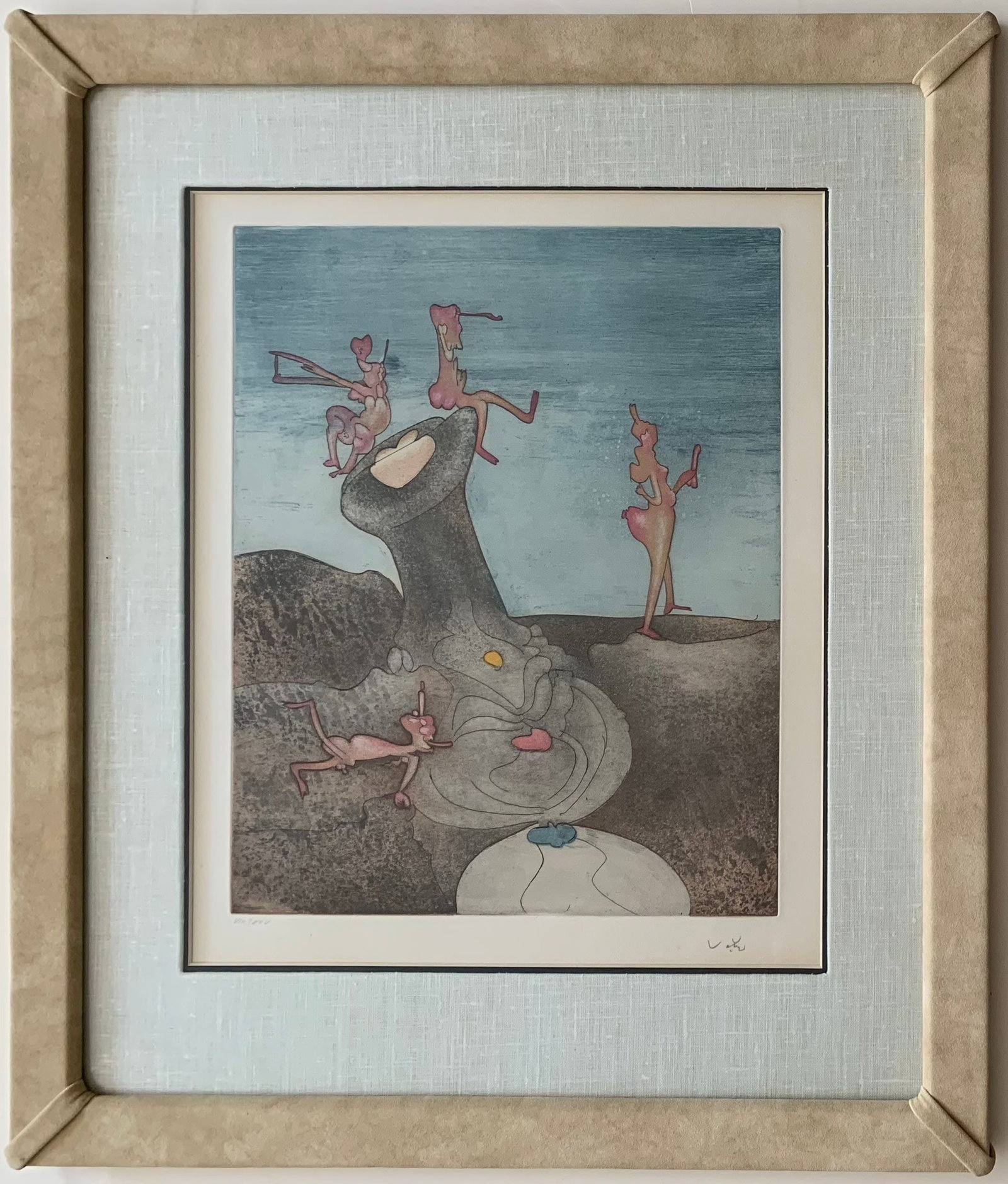 Roberto Matta: Untitled (from "Cosi fan tutte" portfolio): Title: Roberto Matta: Untitled (from "Cosi fan tutte" portfolio) Description: Artist: Roberto MattaTitle: Untitled (from "Cosi fan tutte" portfolio)Type: Work on paperDate: 1970Medium: Etching and