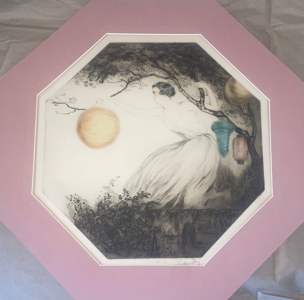 Jean Hardy: Untitled: Title: Jean Hardy: Untitled Description: Artist: Jean HardyTitle: UntitledMedium: etching Reserve: $350.00 Shipping:Domestic: Flat-rate of $100 to anywhere within the contiguous