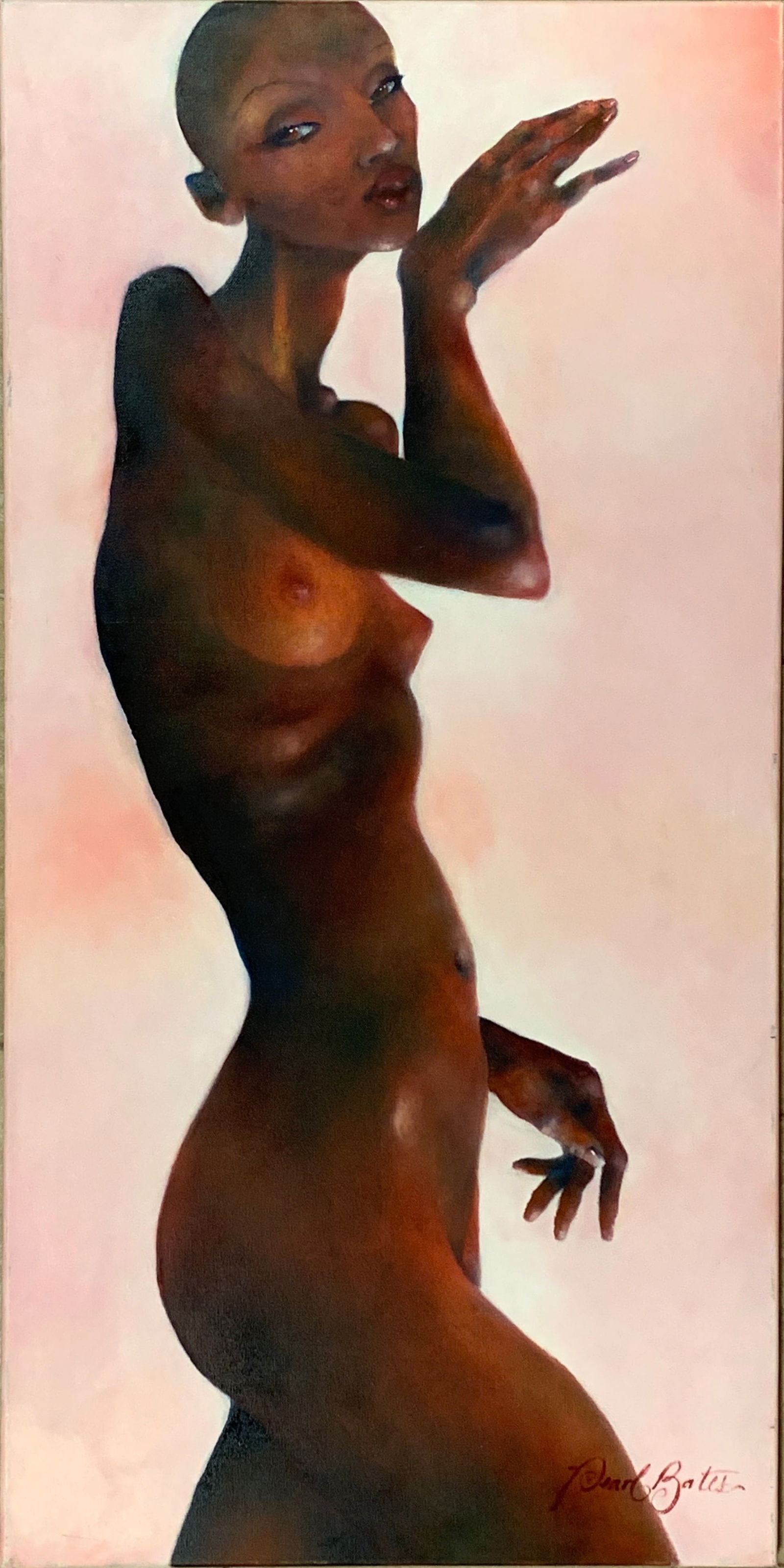 Pearl Bates: August: Title: Pearl Bates: August Description: Artist: Pearl Bates Title: August Date/Period: Unknown Type: Painting Medium: Oil on canvas Dimension: 21 x 40 inches Signed & Dated: Signed Reserve: $500.00