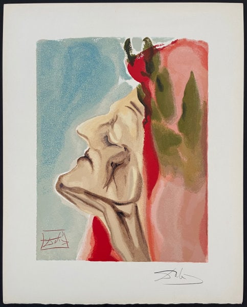 Salvador Dali: Divine Comedie Paradis Canto 7-1 Dante' New Doudt: Title: Salvador Dali: Divine Comedie Paradis Canto 7-1 Dante' New Doudt Description: Artist: Salvador DaliTitle: Divine Comedie Paradis Canto 7-1 Dante' New DoudtDate: 1960Medium: Wood