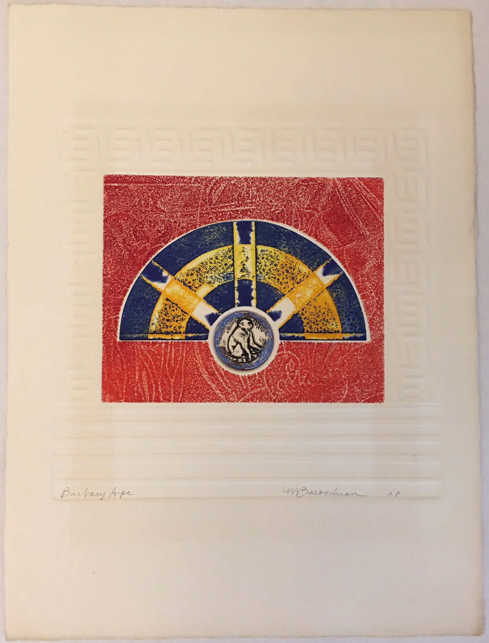 Martin Barooshian: Grouping of 4 Works - "Barbary Ape", "Flamingos", "Rabbits", "She Wolf": Title: Martin Barooshian: Grouping of 4 Works - "Barbary Ape", "Flamingos", "Rabbits", "She Wolf" Description: Artist: Martin BarooshianTitle: Grouping of 4 Works - "Barbary Ape", "Flamingos",